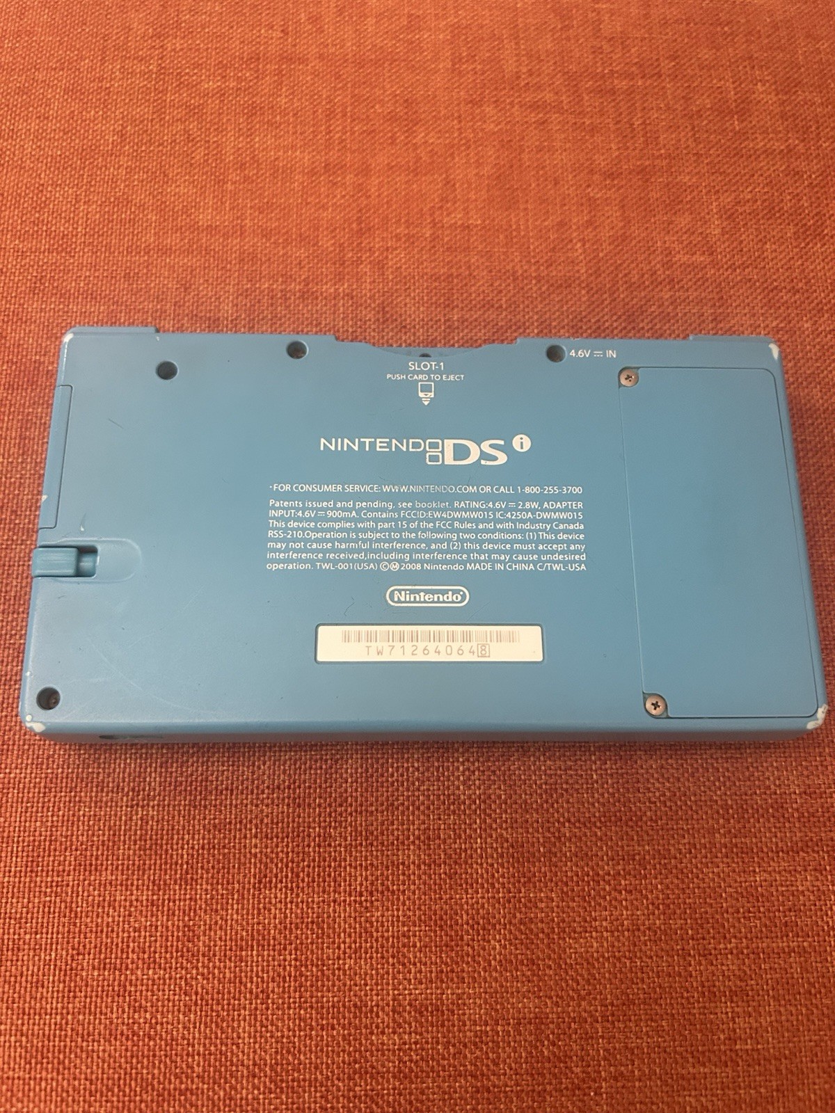 Nintendo DSI Aqua Blue Handheld Console Game System W Stylus And Case No Charger