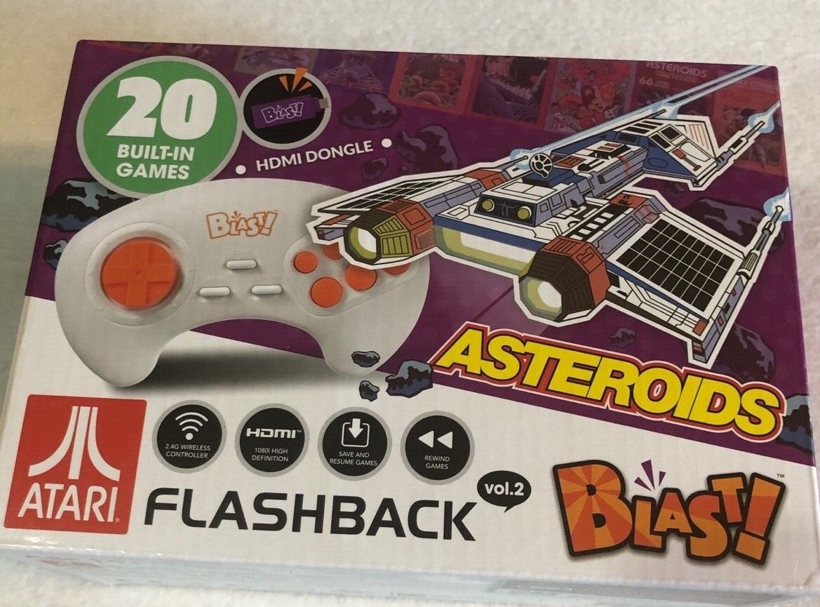 Atari Flashback Blast Vol. 2 Asteroids Retro Video Game Features 20 Games (New)