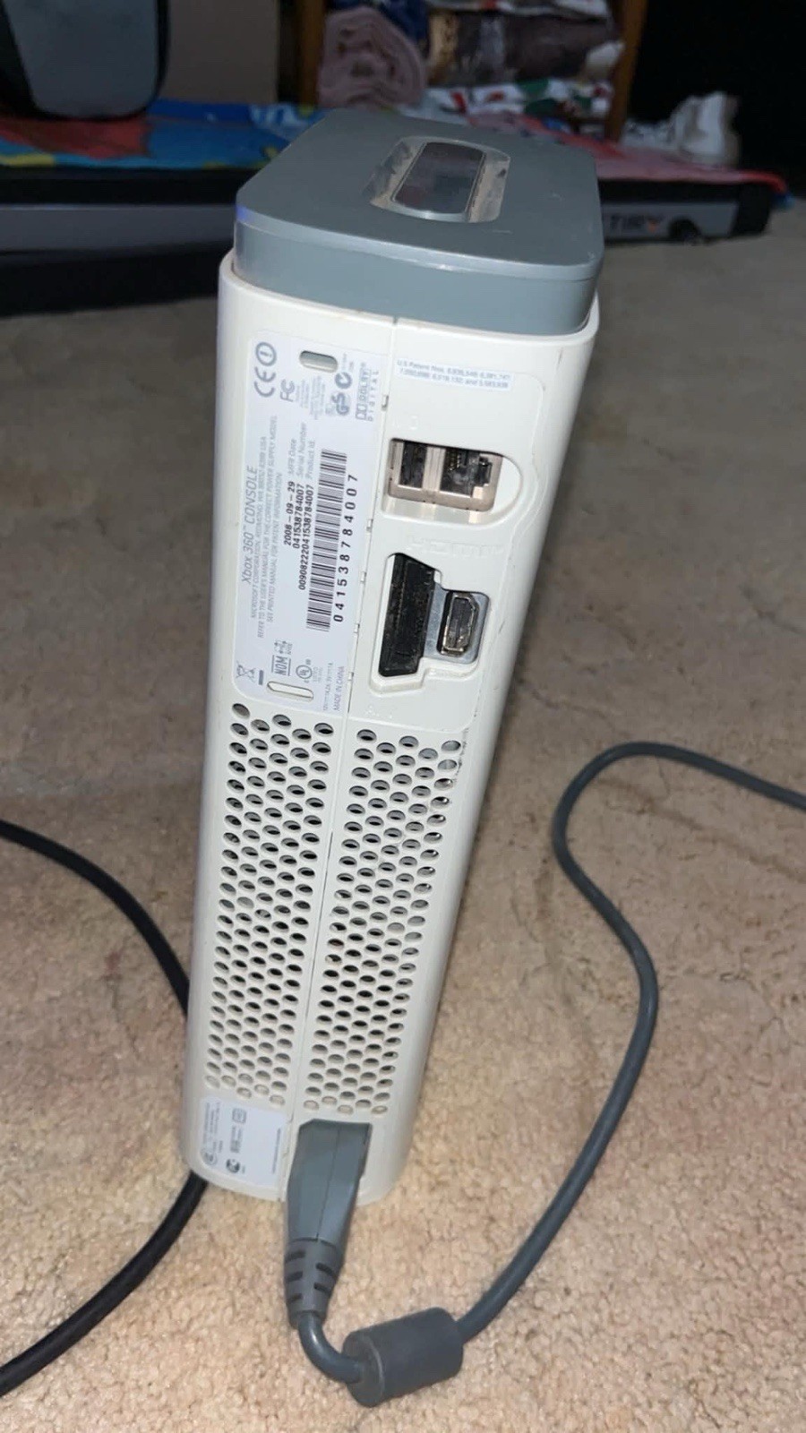 Microsoft Xbox 360 Console White 60GB HDMI Wi-Fi NTSC-U/C 1080p 2008