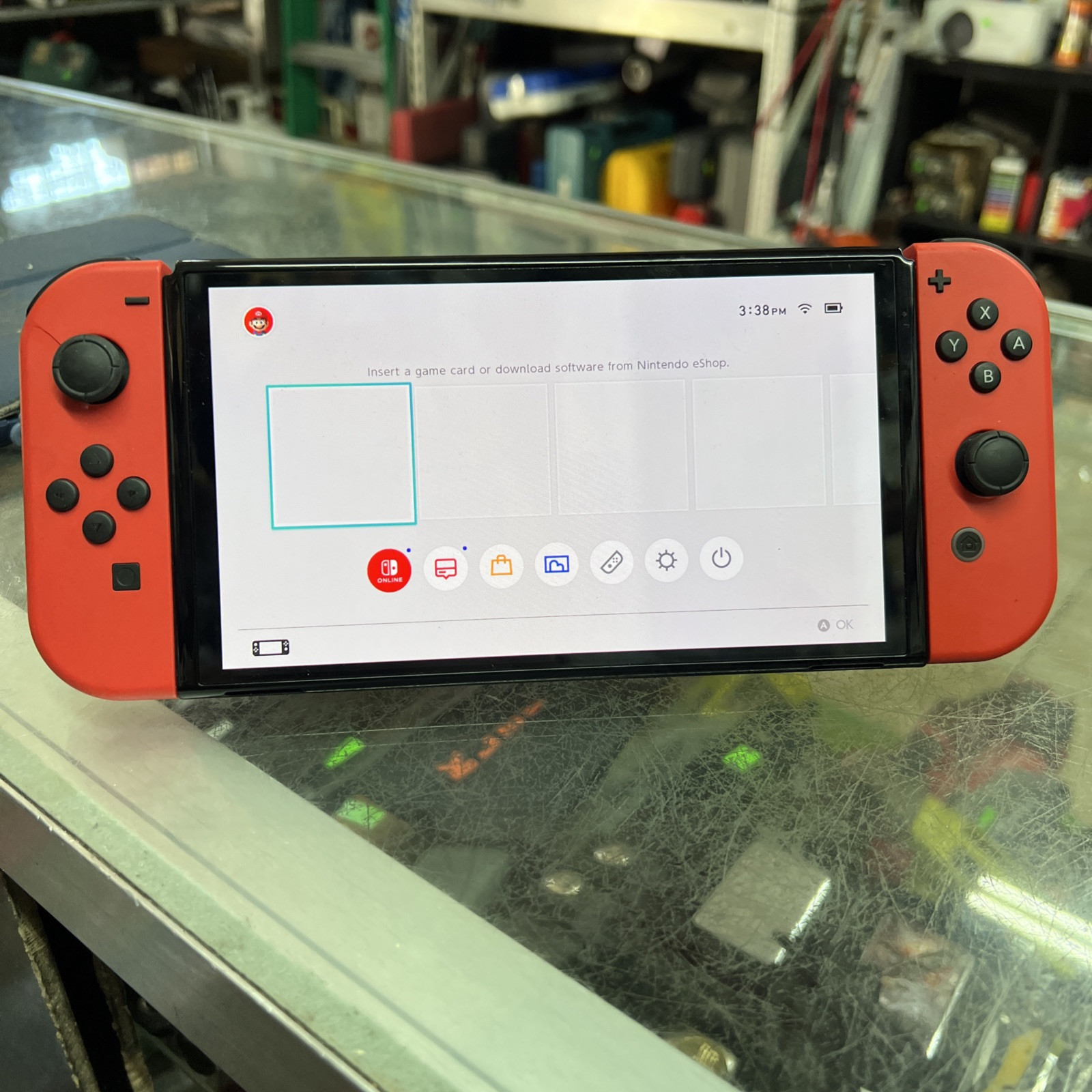Nintendo Switch OLED HEG-001 Mario Red Edition 64GB Console *NO DOCK*