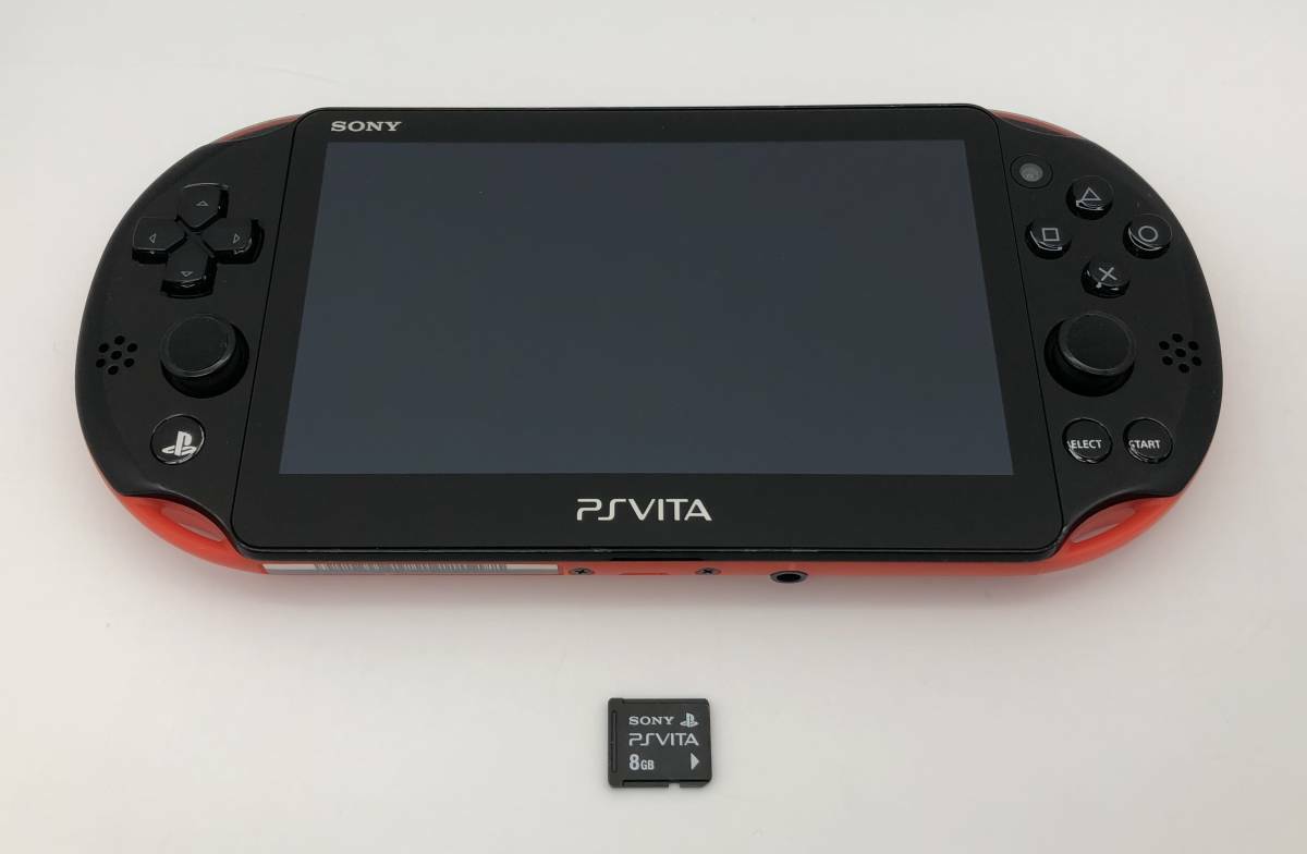 PlayStation PS Vita Sony Red Black PCH-2000 japan game Console with 8GB memory