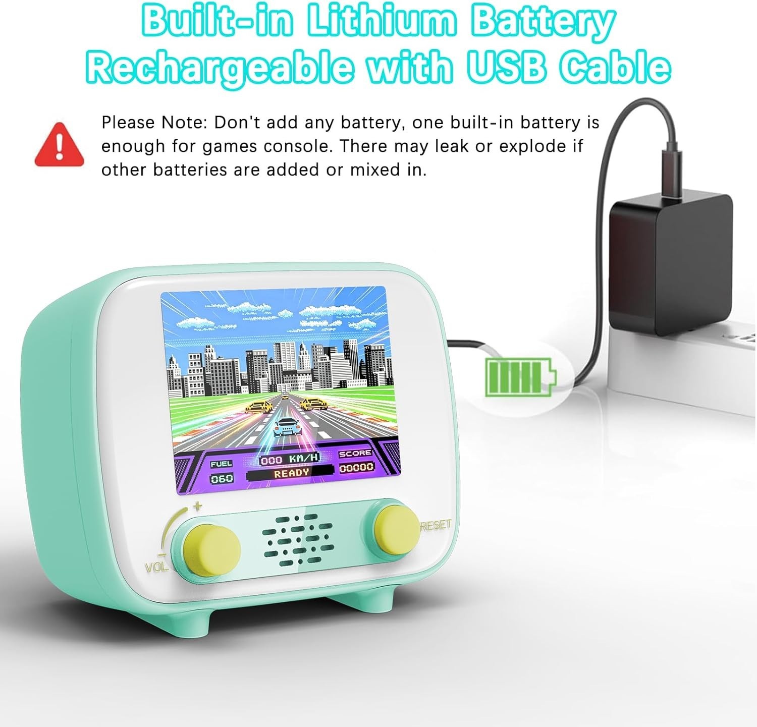 Retro Handheld Game Console with 216 Single Player and 84 Two Player Games