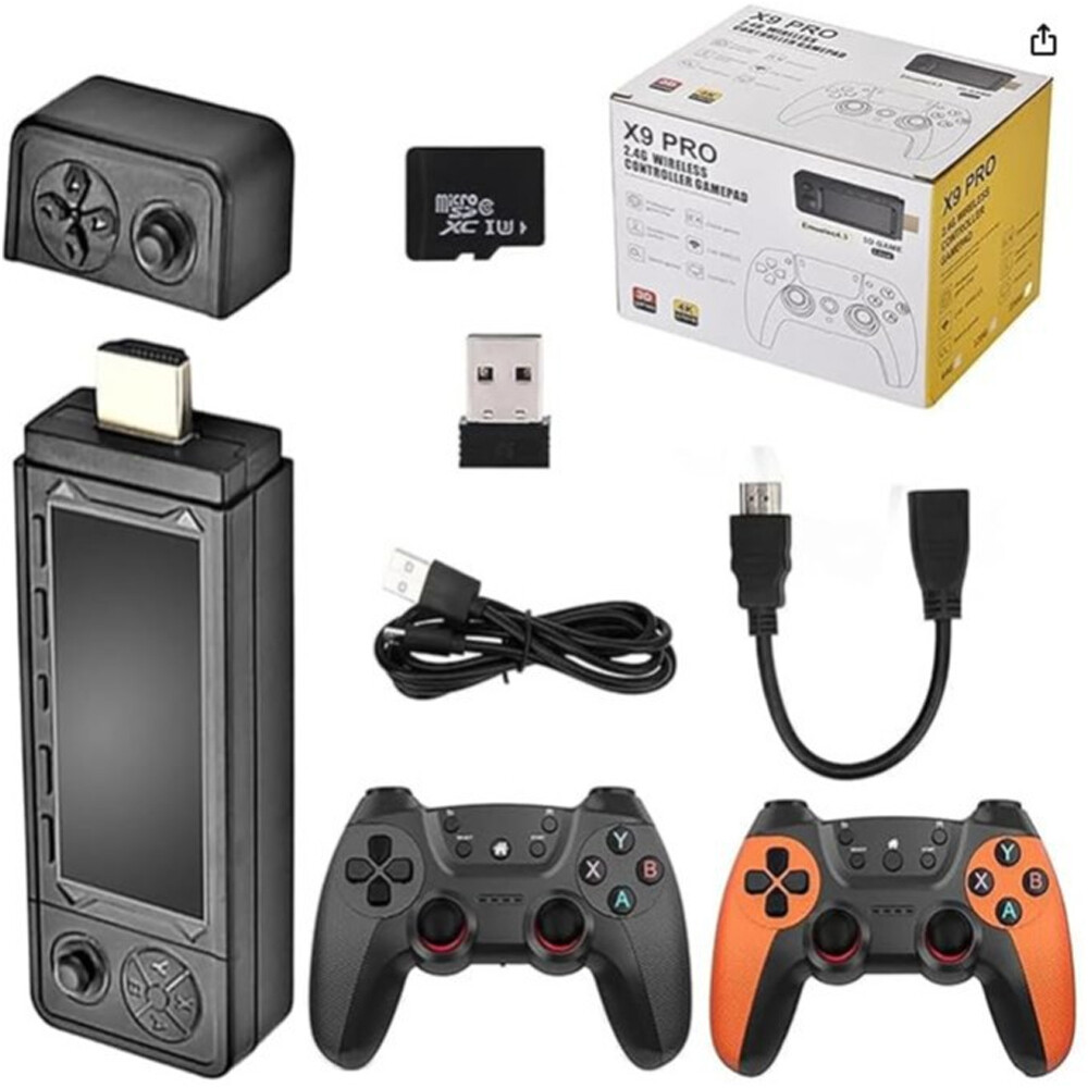 X9 Ultra 4K HD Arcade Home TV Mini Game Console Retro Game Emulator Console 2.4G
