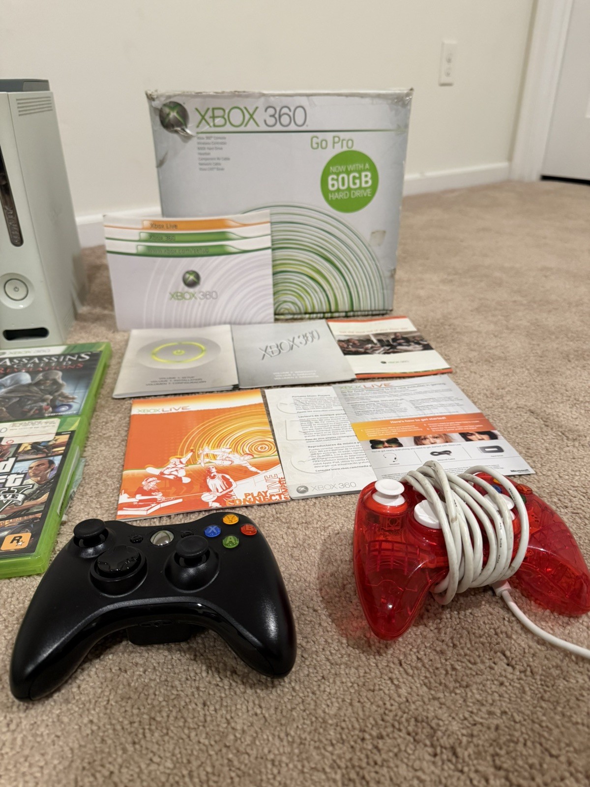 Microsoft Xbox 360 Console Bundle W/ Accessories! Tested & Working