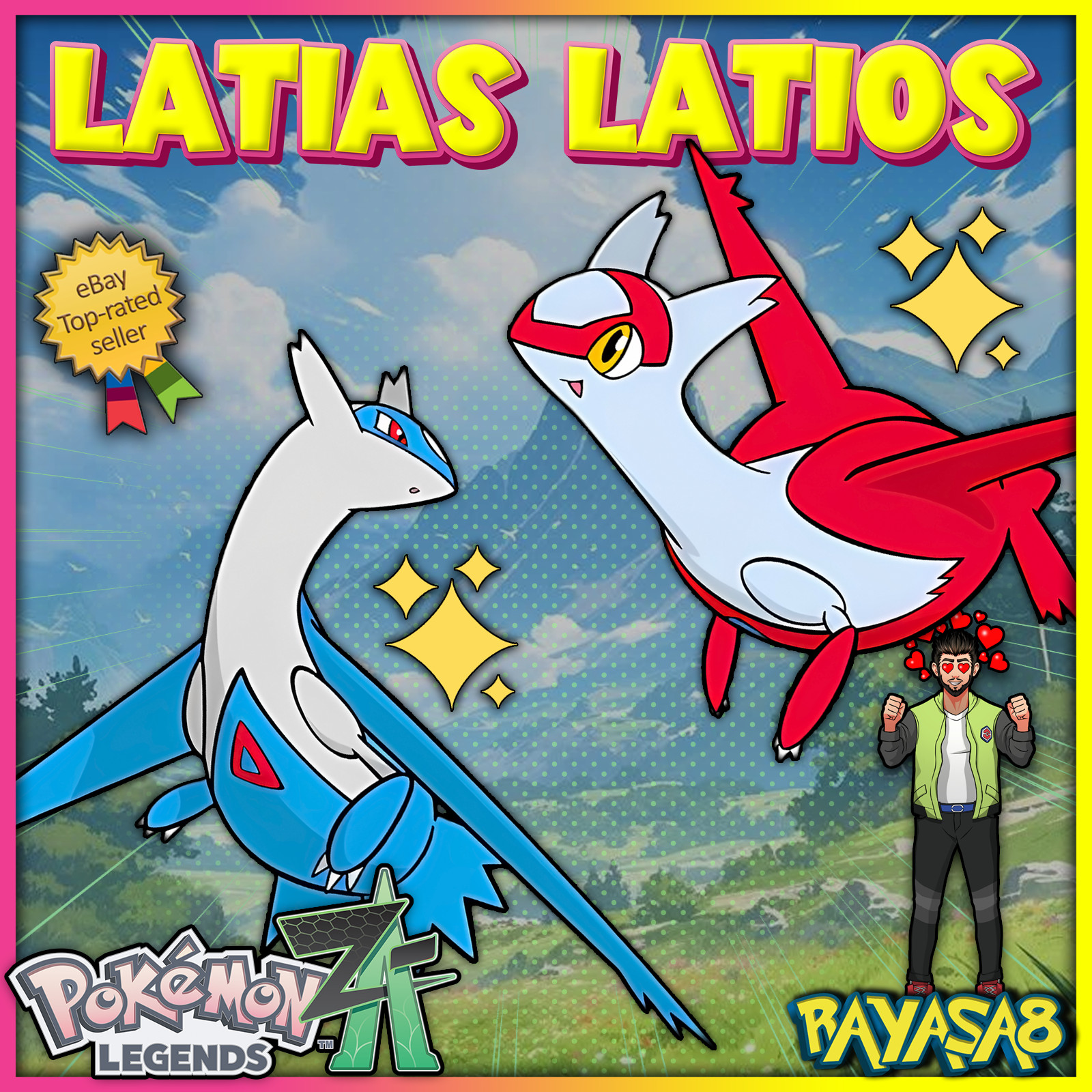 Latias Latios Shiny – Non Shiny Legendary Pokemon Legends ZA Best Stats mega 🌟