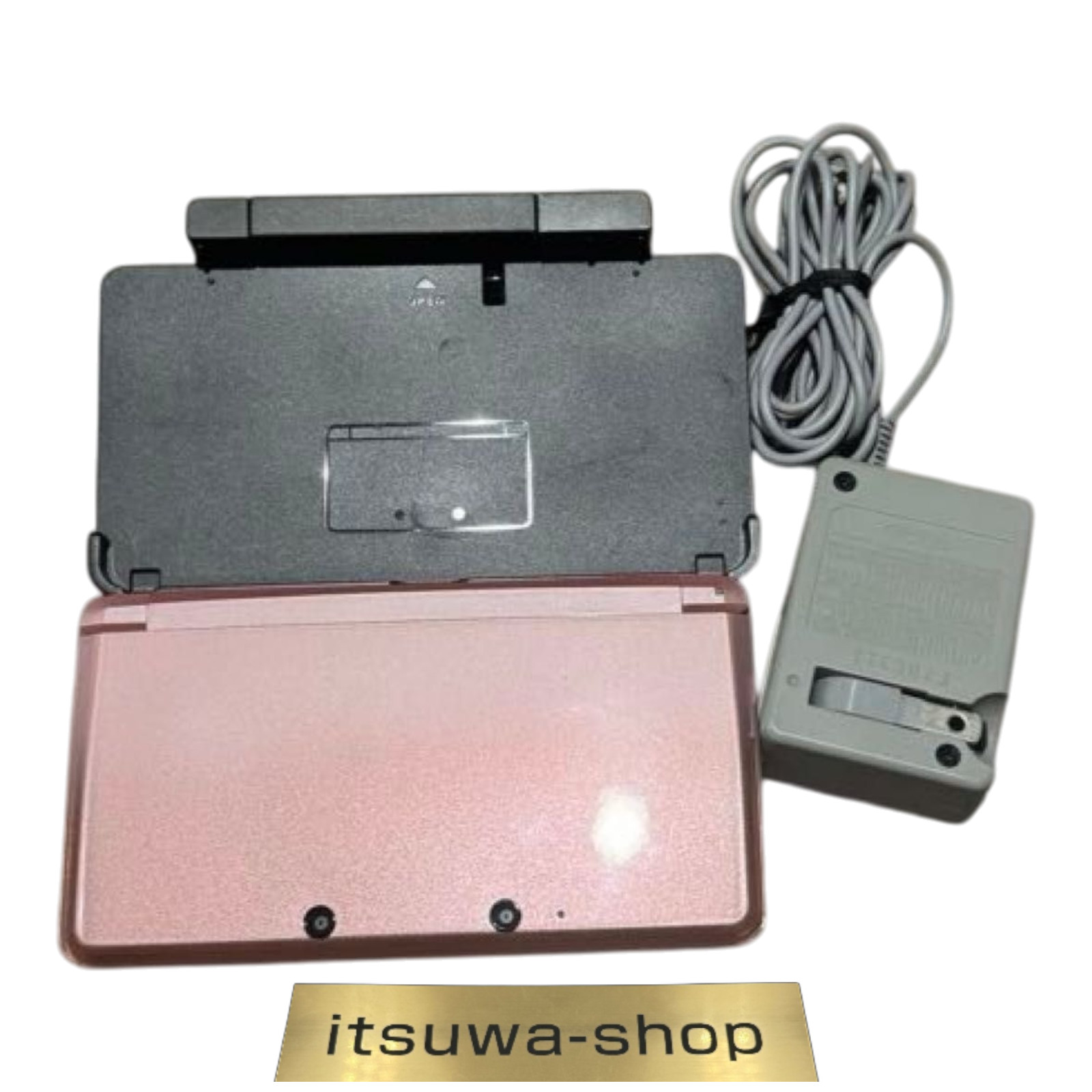 Nintendo 3DS Console Misty Pink Used Tested Working w/Stylus Pen Charger