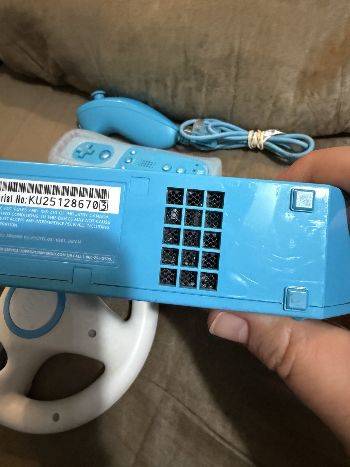 Nintendo Wii Blue RVL-101 Console Bundle – Tested Nice Condition