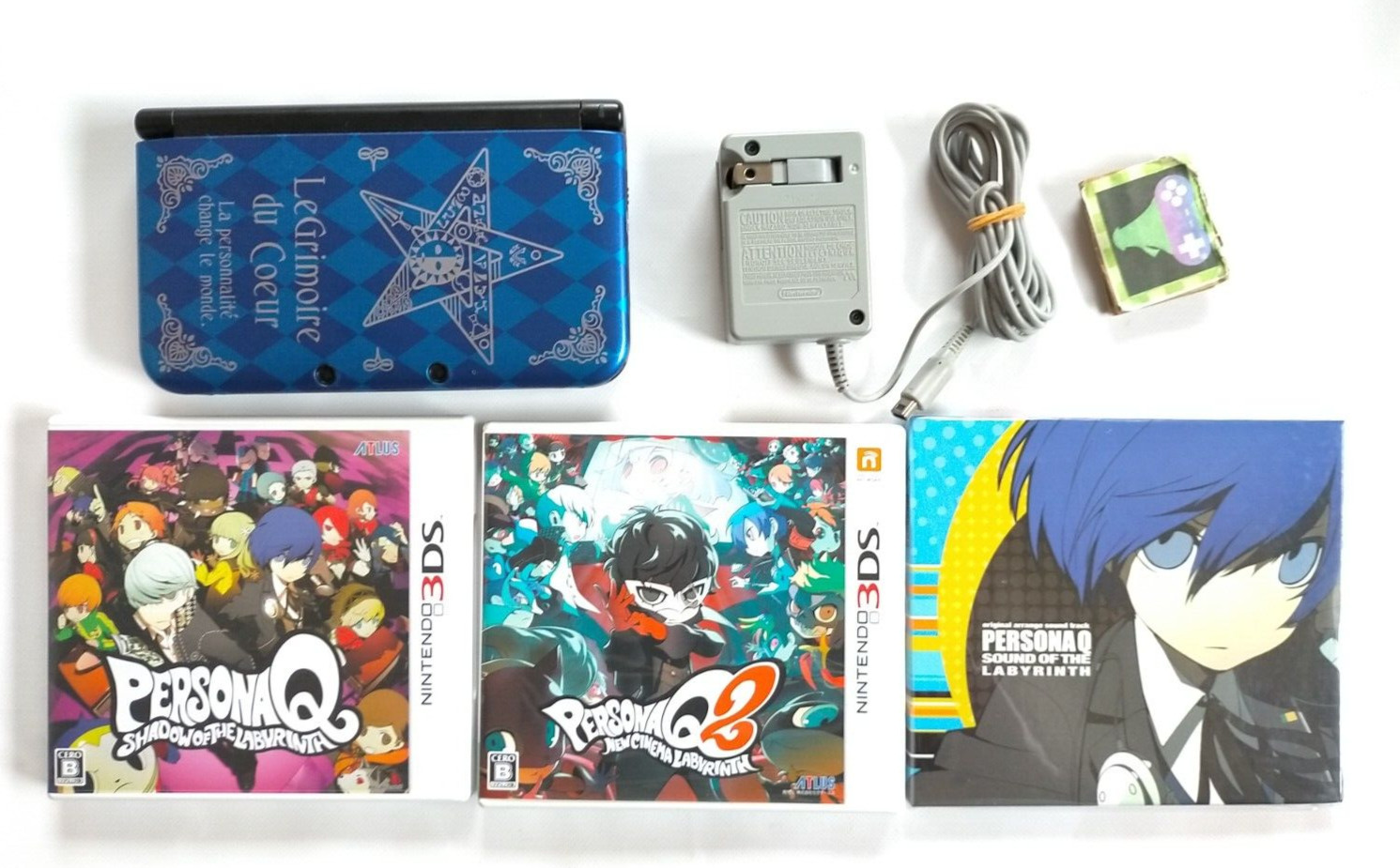 Lot 4 3DS Persona Q Q2 3DS LL Velvet Model Console Sound Track Japan ATLUS