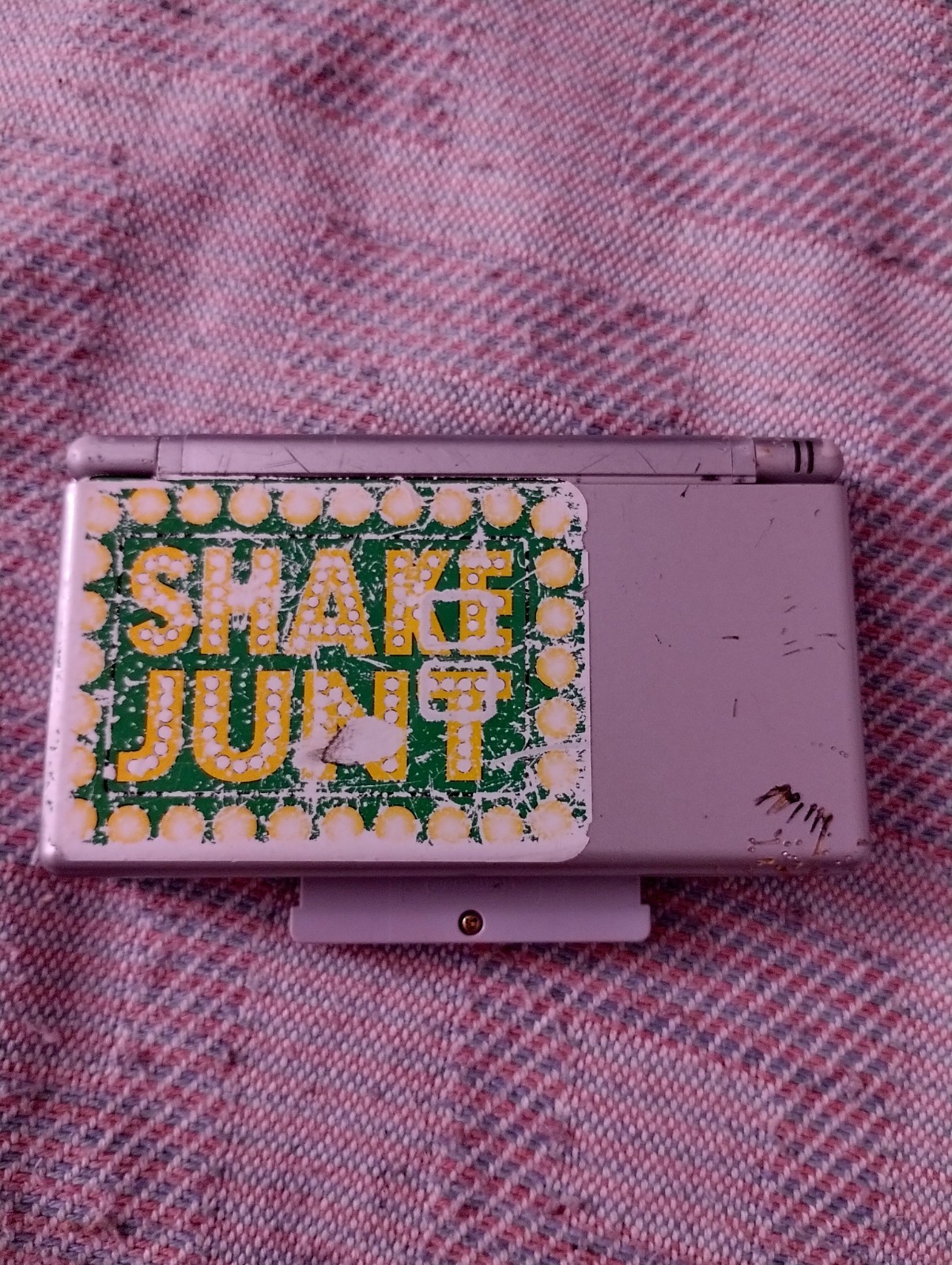 old silver nintendo ds lite console READ DESCRIPTION!!!!!!