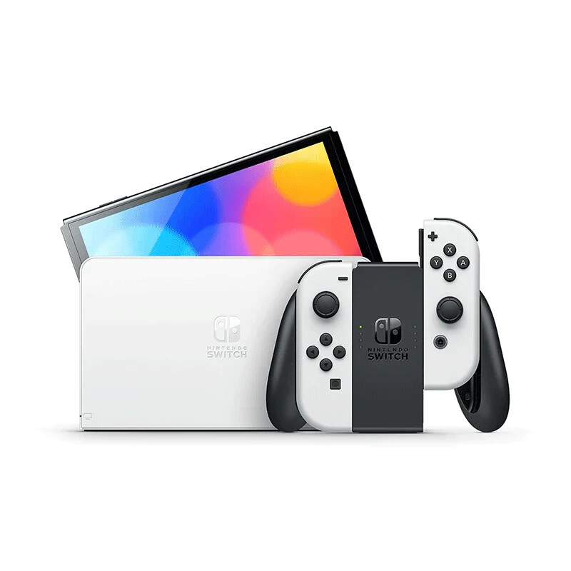 Nintendo Switch OLED Model HEG-001 Handheld Console – 64GB – White