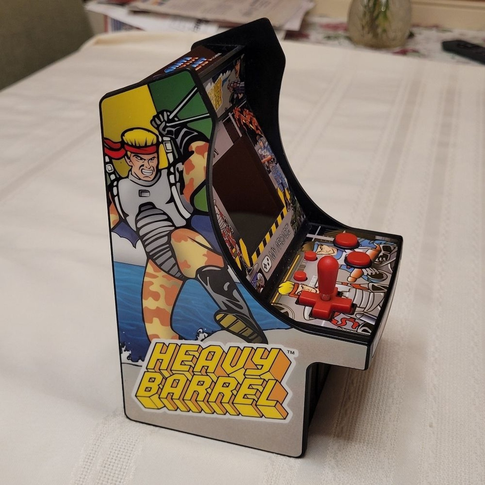 My Arcade Heavy Barrel 6″ Micro Player Retro Tabletop Video Game Joystick WORKS