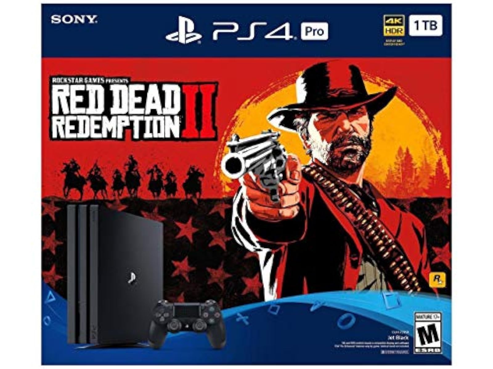 PlayStation 4 Pro 1TB Bundle Red Dead Redemption 2 Very Good 3Z