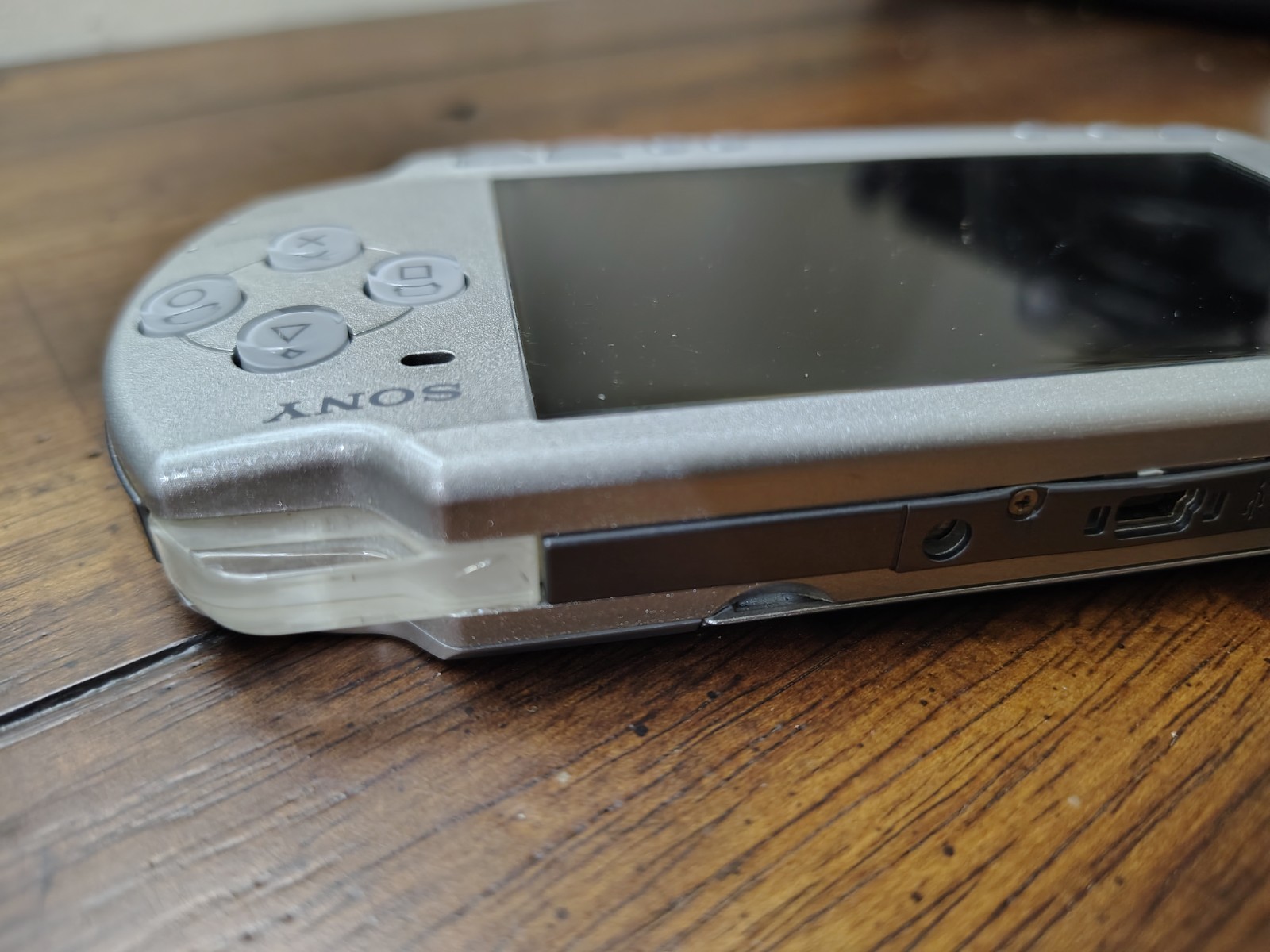 Sony PSP-3000 Portable Mystic Silver Handheld System With Game And SD Card