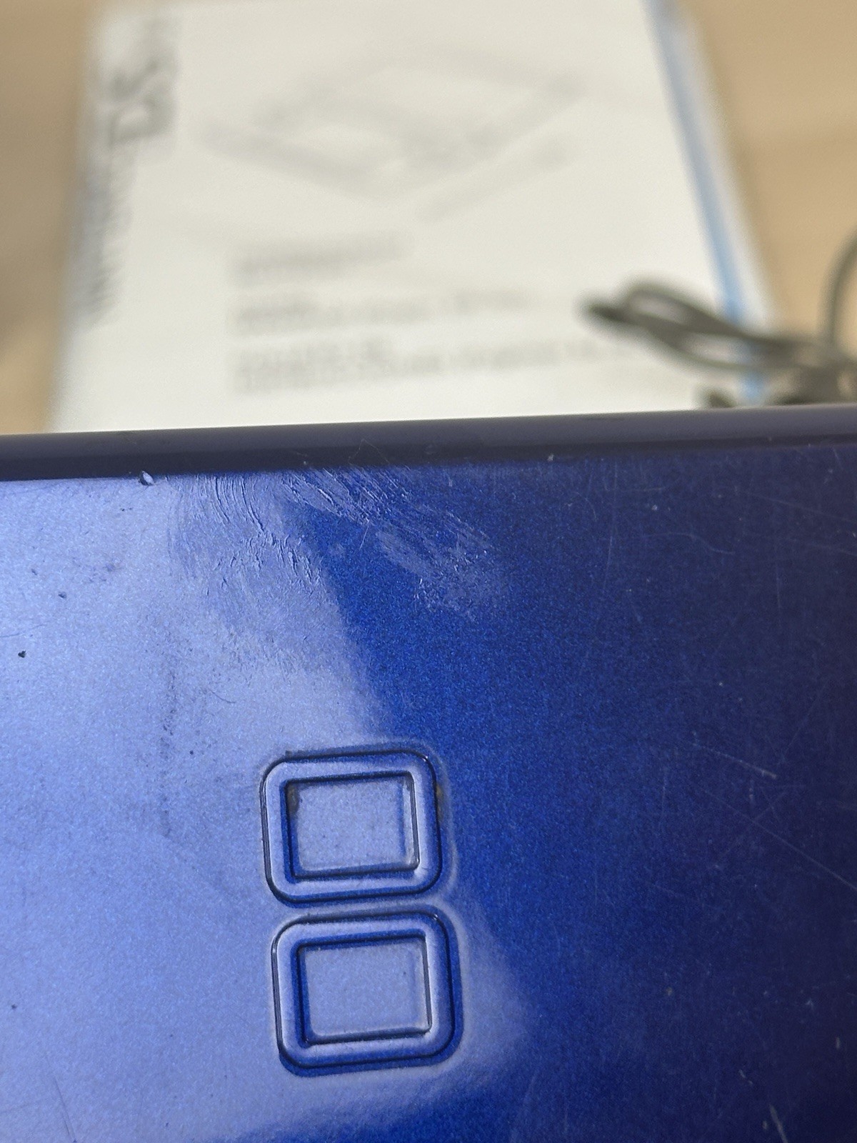 Nintendo DS Lite Handheld – Cobalt Blue/Black – USG-001 – Complete in Box: WORKS