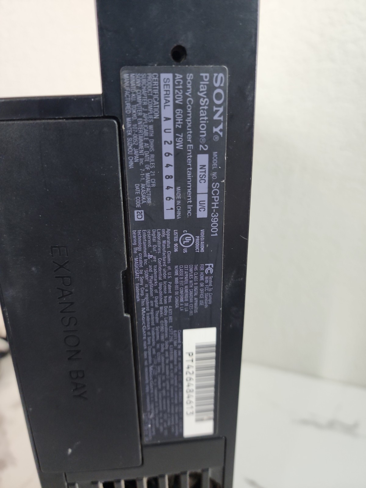 Sony PlayStation 2 Console – Black With Cords And Memory Card (SCPH-39001)