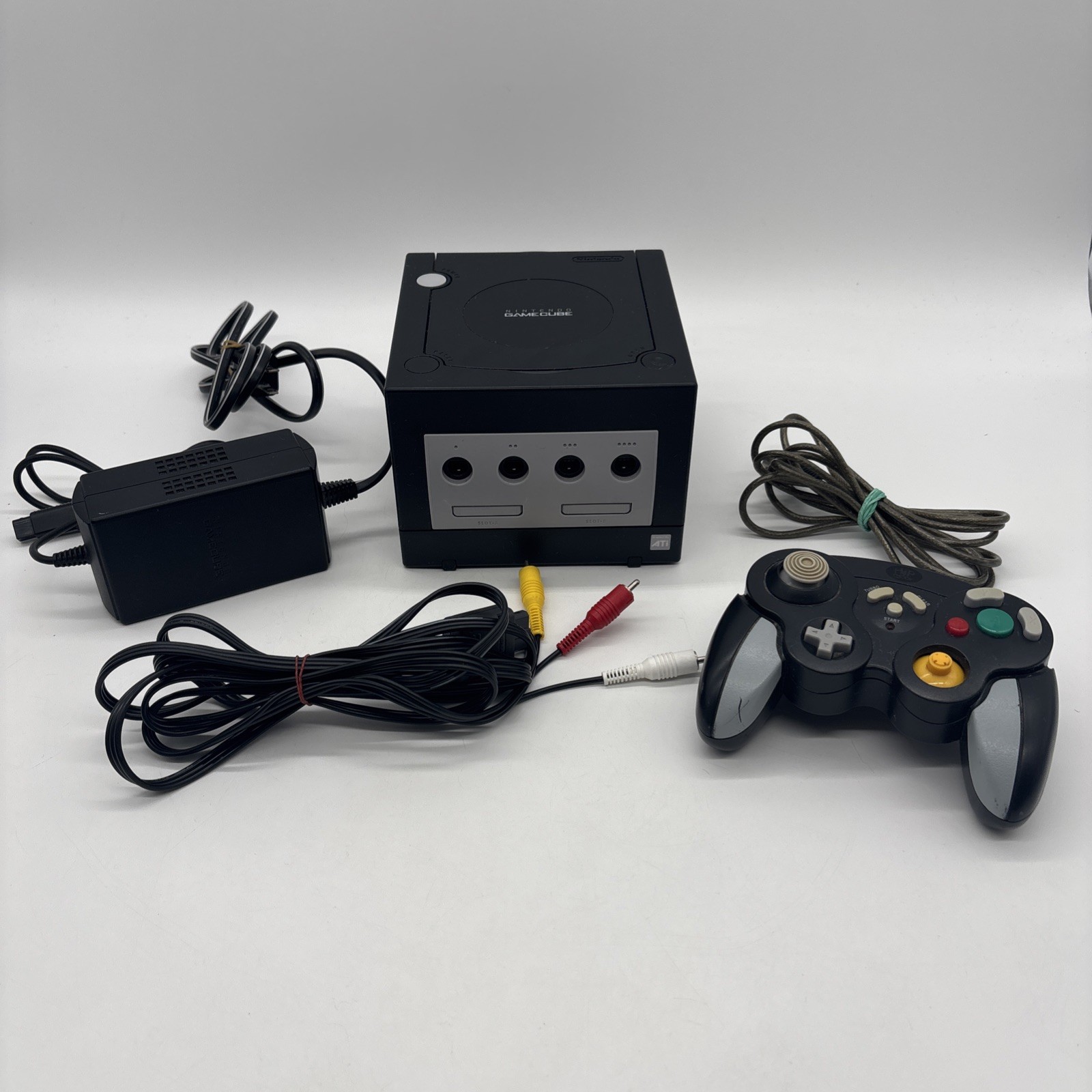 Nintendo GameCube Console DOL-101 – Black w/ Cords & Controller Tested