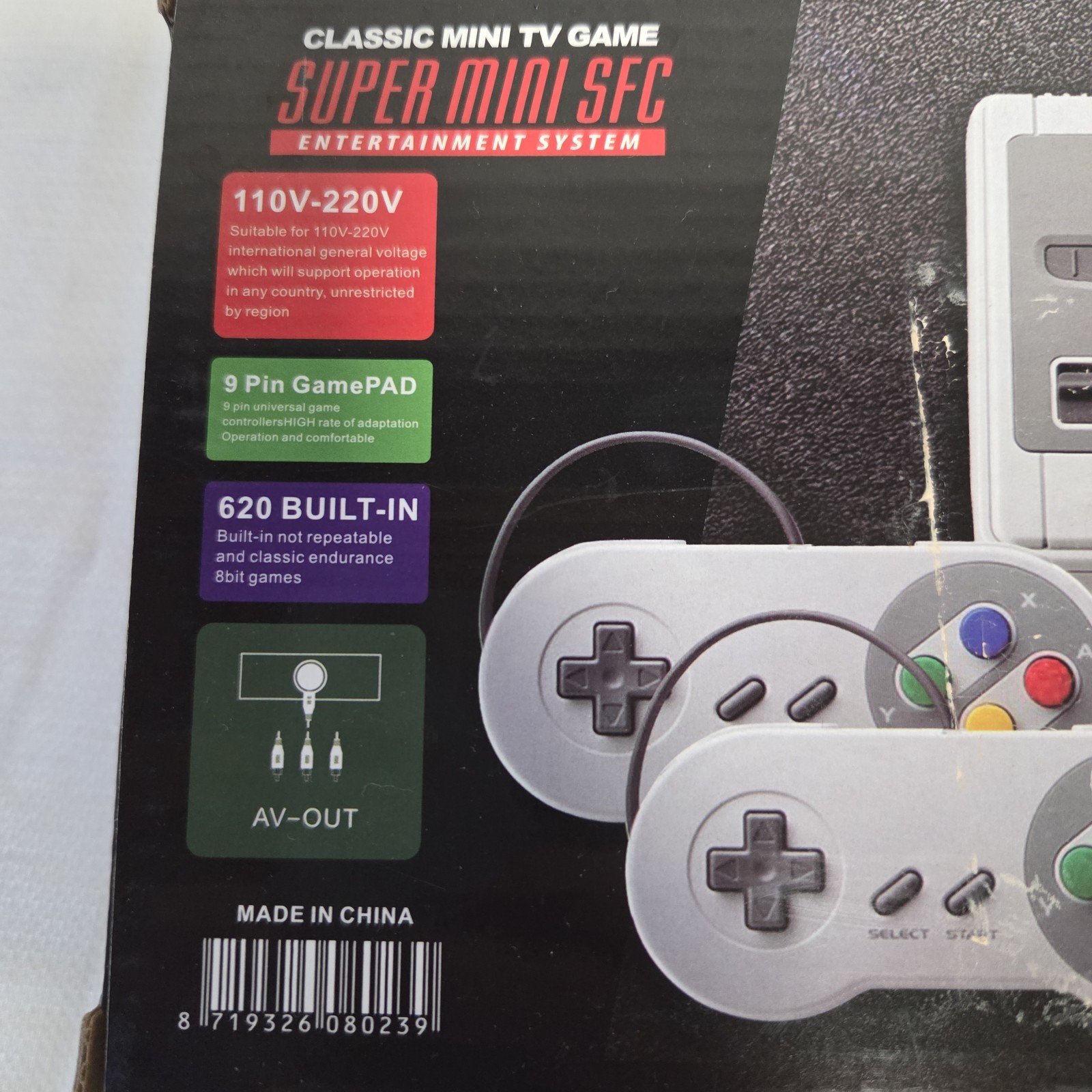 CLASSIC MINI TV GAME SUPER MINI SFC ENTERTAINMENT SYSTEM- NEW IN BOX