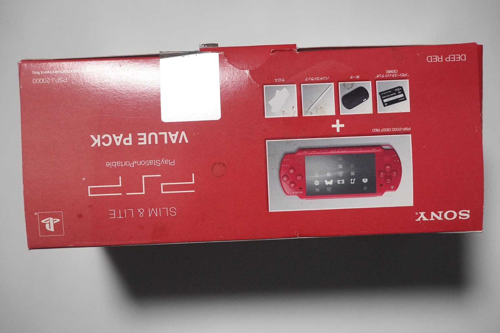 PSP-2000 Value Pack Deep Red Slim & Lite console boxed Japan system US Seller