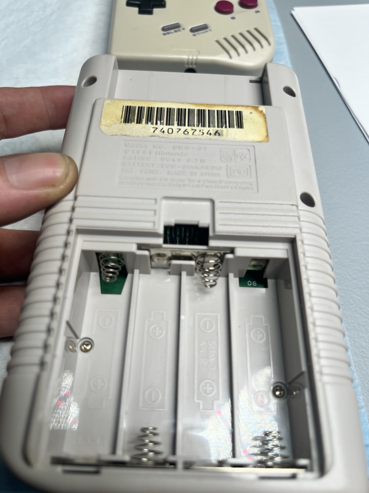 Original Nintendo Gameboy Console With Game ALL ORIGINAL For Parts-repair DMG-01