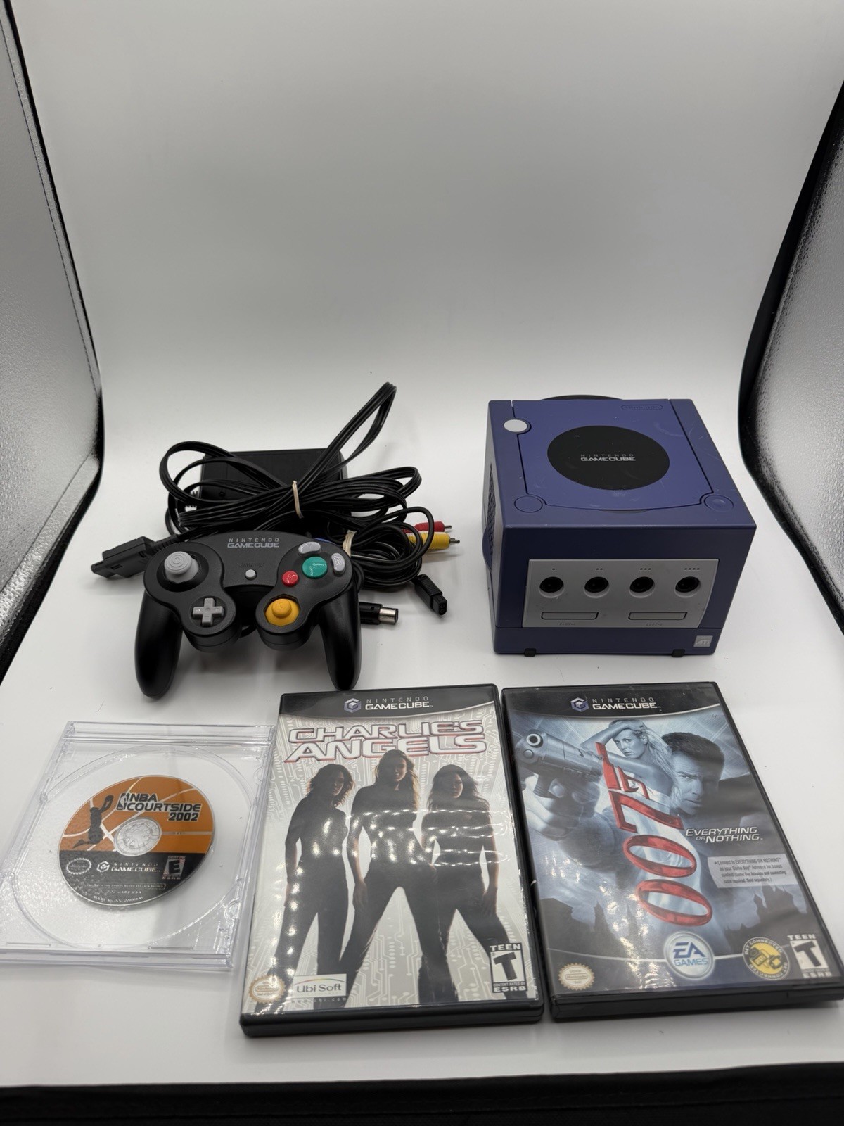 Nintendo GameCube DOL-001 Gaming System – Indigo Bundle! Games! Tested! Working!