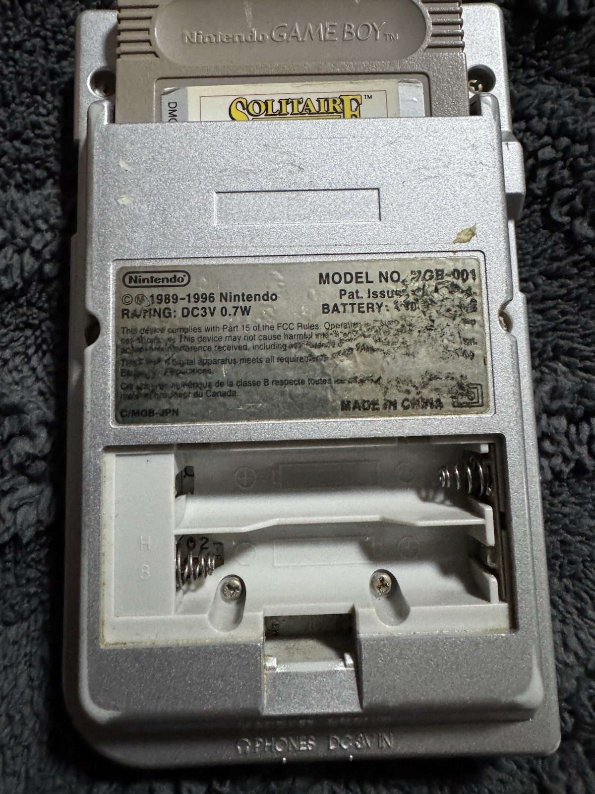 Nintendo Game Boy Pocket Silver Handheld System