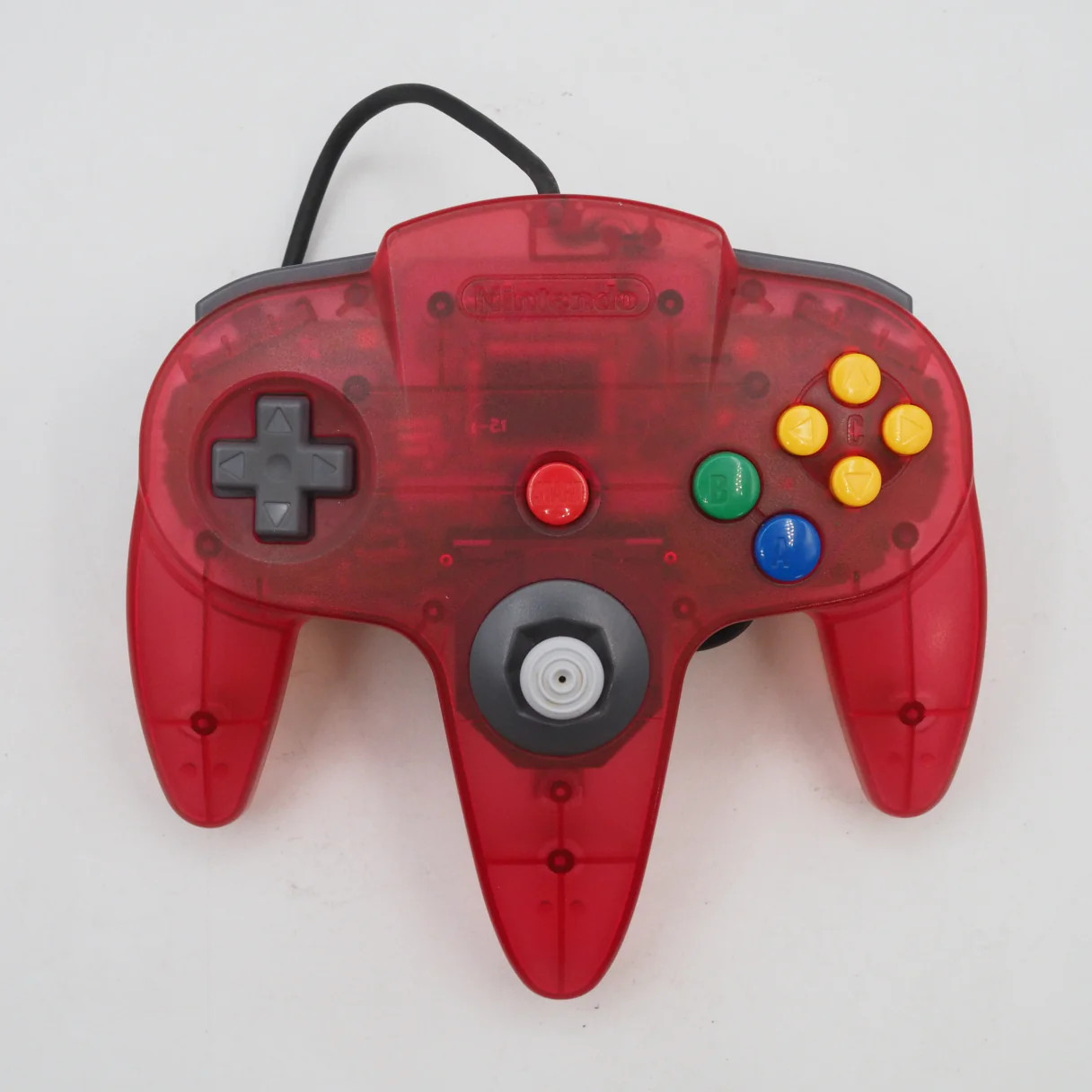 Nintendo 64 Console System Clear Red NUS-001 Tested Working N64 NTSC-J NTSC-U/C