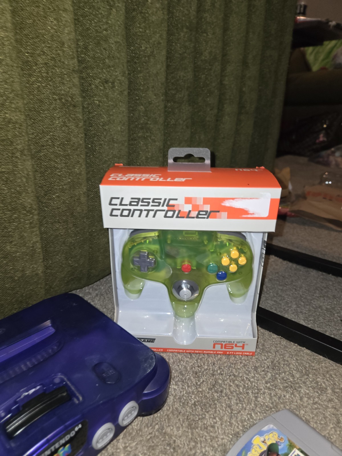 Nintendo 64 N64 grape Console Bundle 12 Games 2 Controllers Tested Works