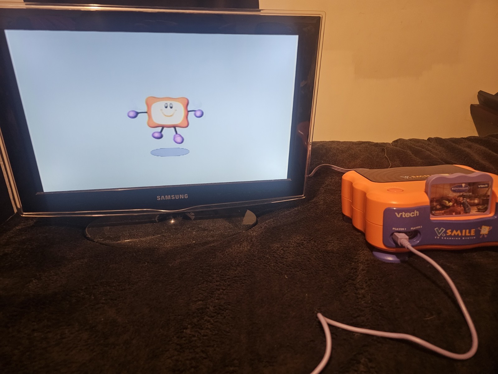 VTech V Smile TV Learning System Console with Controller, AC Adapter, & 11 Games