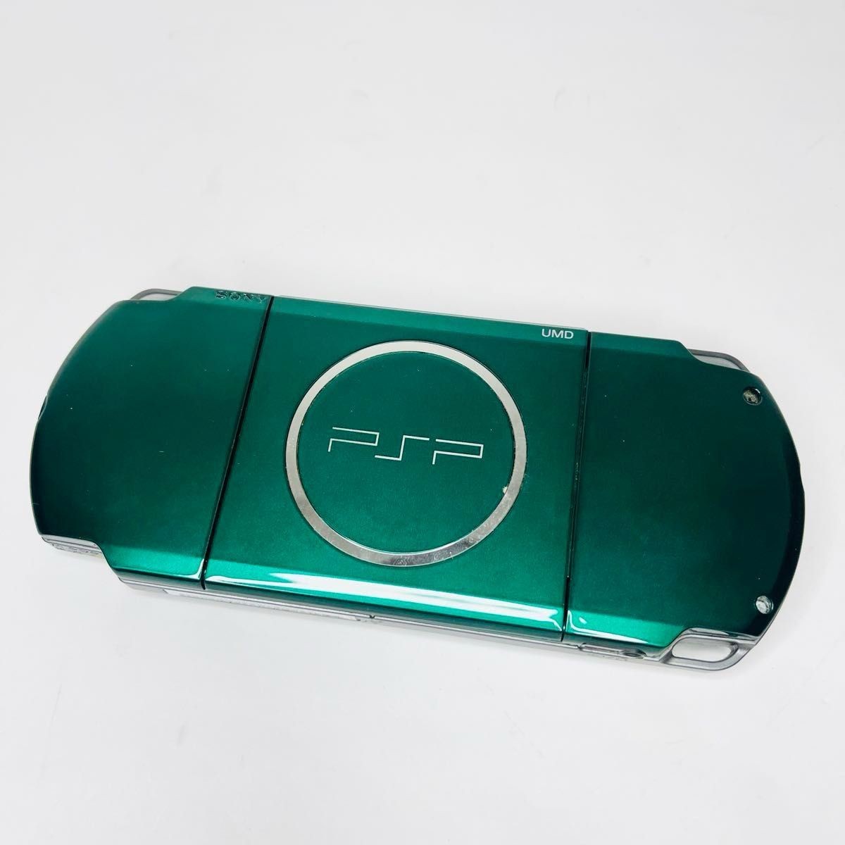 Sony PSP-3000 Green Portable Console with Screen Damage