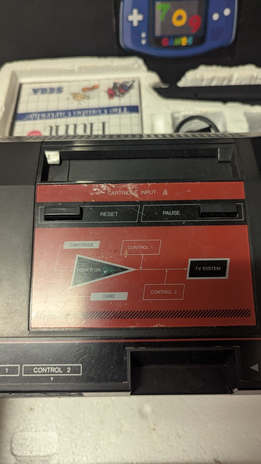 Sega Master System Console Complete in Box CIB TESTED & WORKING
