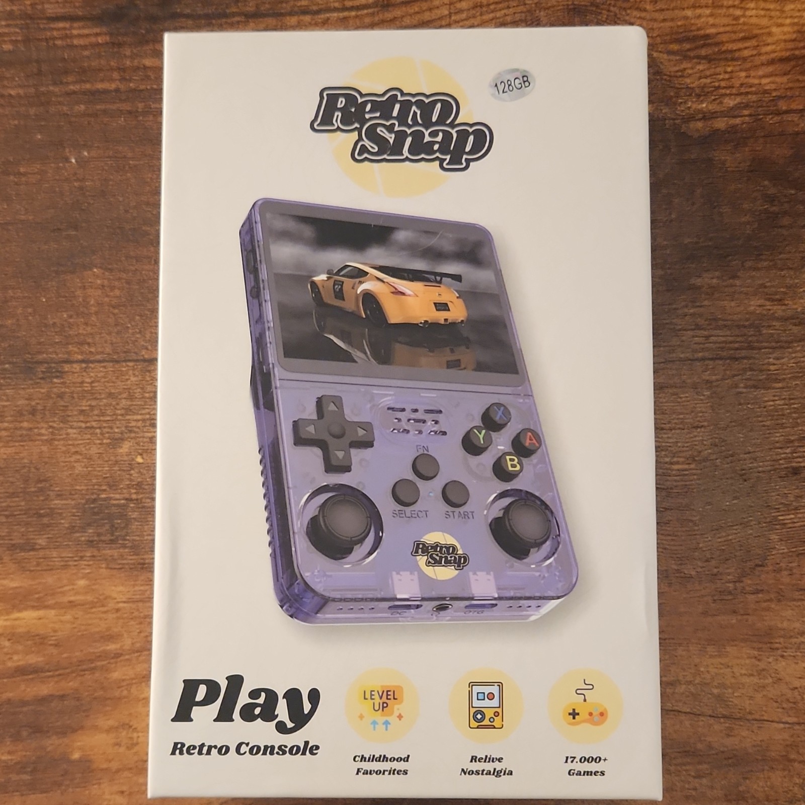RetroSnap Play Handheld System 128GB Purple- comes with case