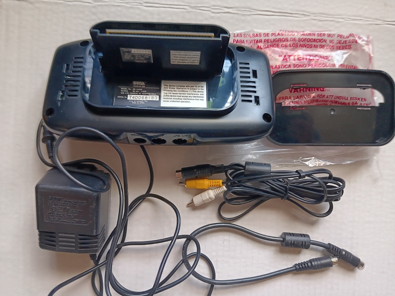 Sega genesis CDX lot, CDX console, 32X, games.