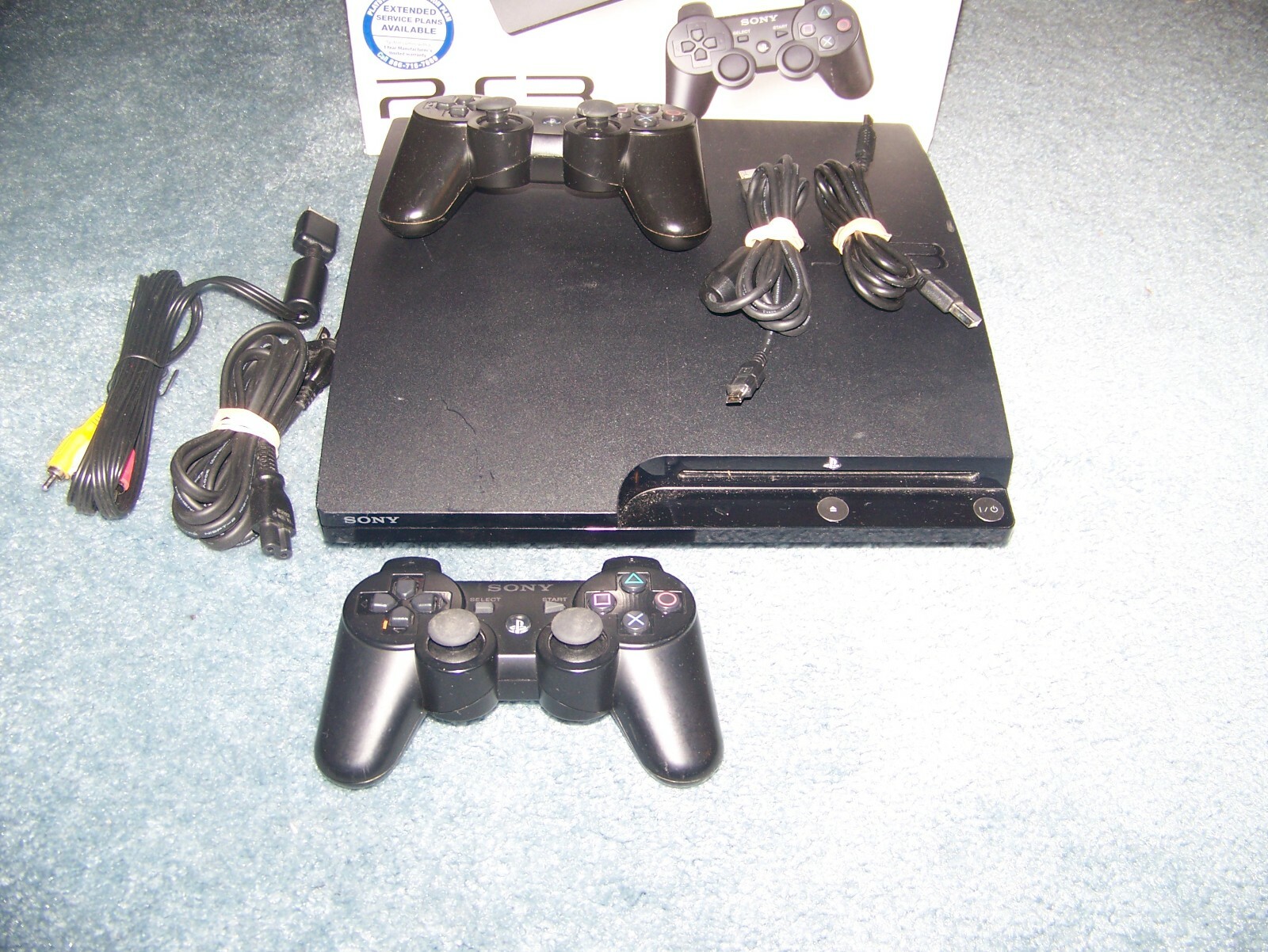 Sony PlayStation 3 PS3 Slim CECH-2001A 120GB Console Complete In Box