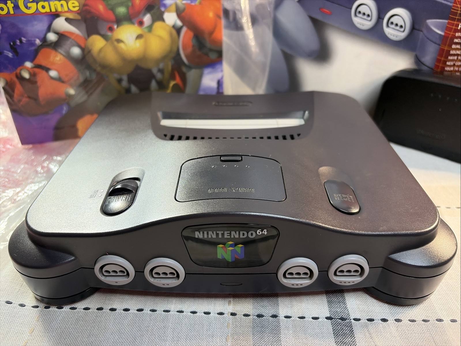 Nintendo 64 System N64 Console OEM CIB T&W W/Collectors Protective Cover – CLEAN