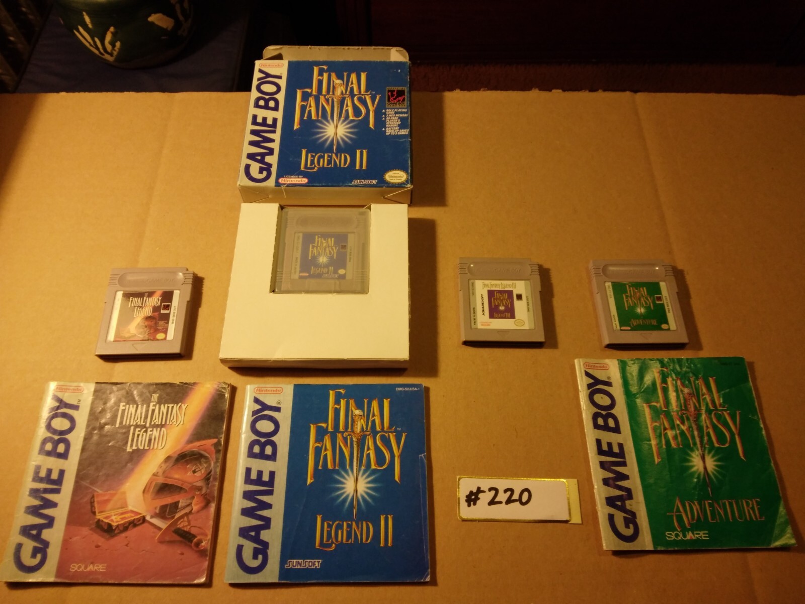 Nintendo game boy system bundle deal (Item numbers 161,220,230 combined as one) 