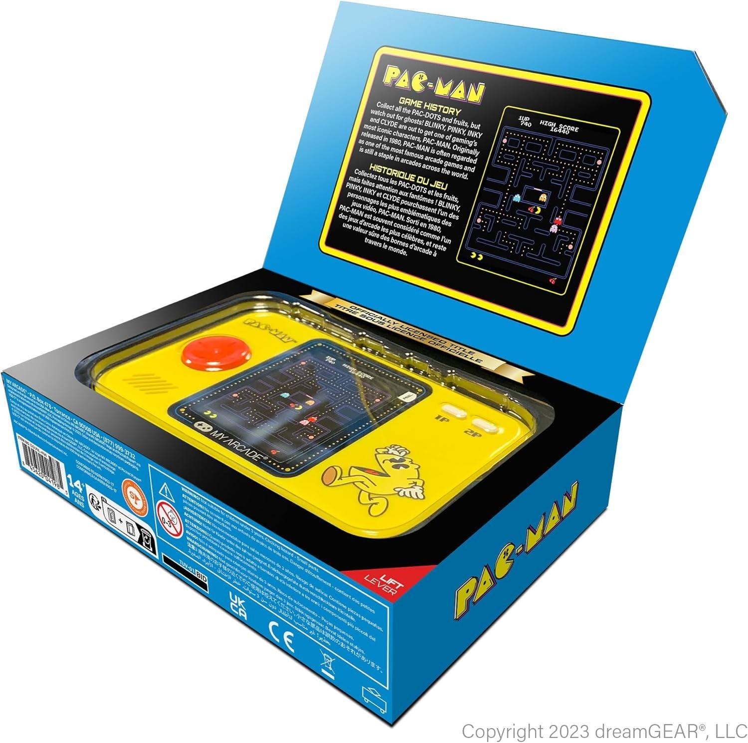 Authentic Pac-Man Pocket Player: Officially Licensed Retro Gaming Console