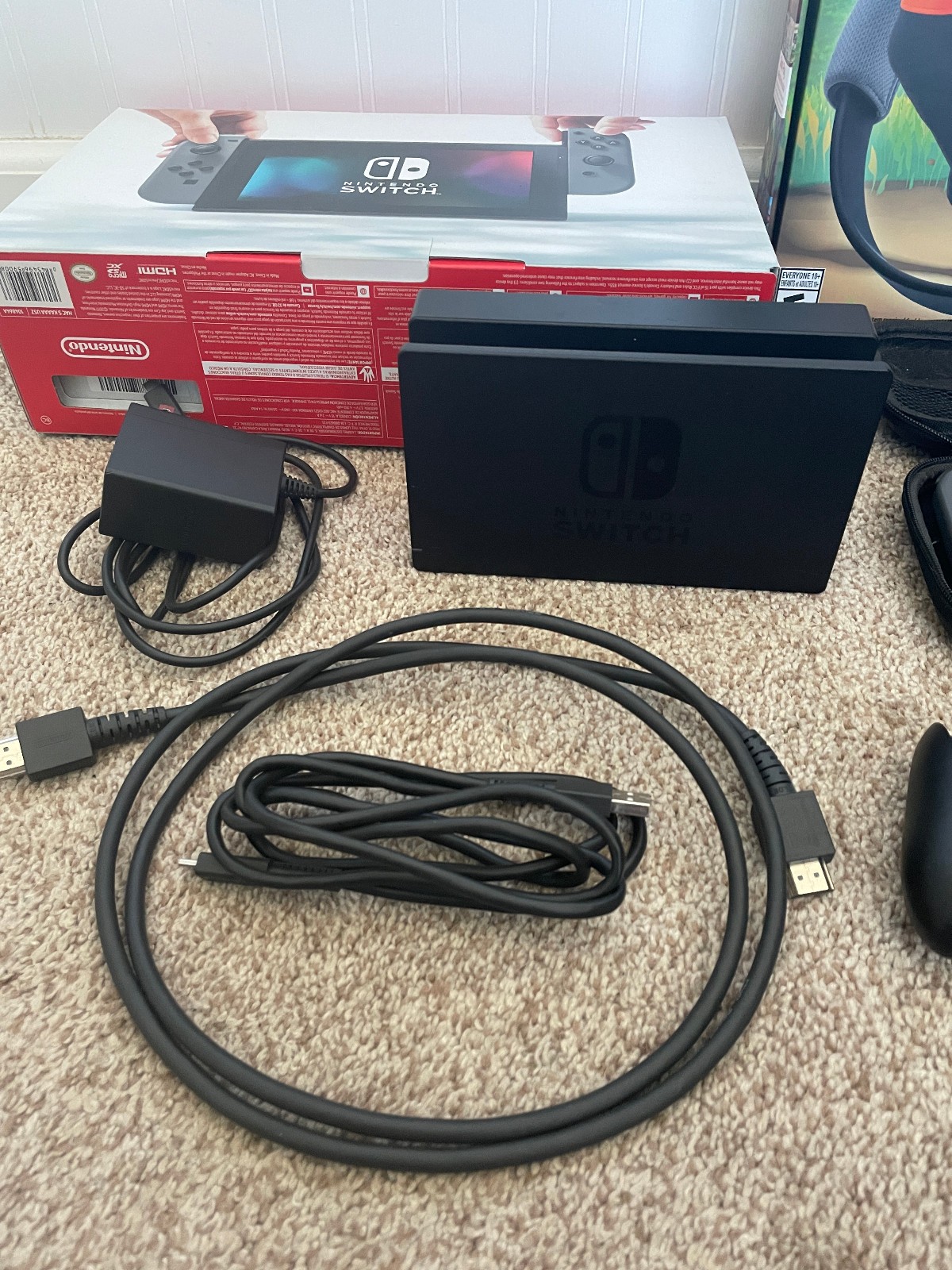 Nintendo Switch HAC-001 32GB Console – Black w/ Ring Fit Game