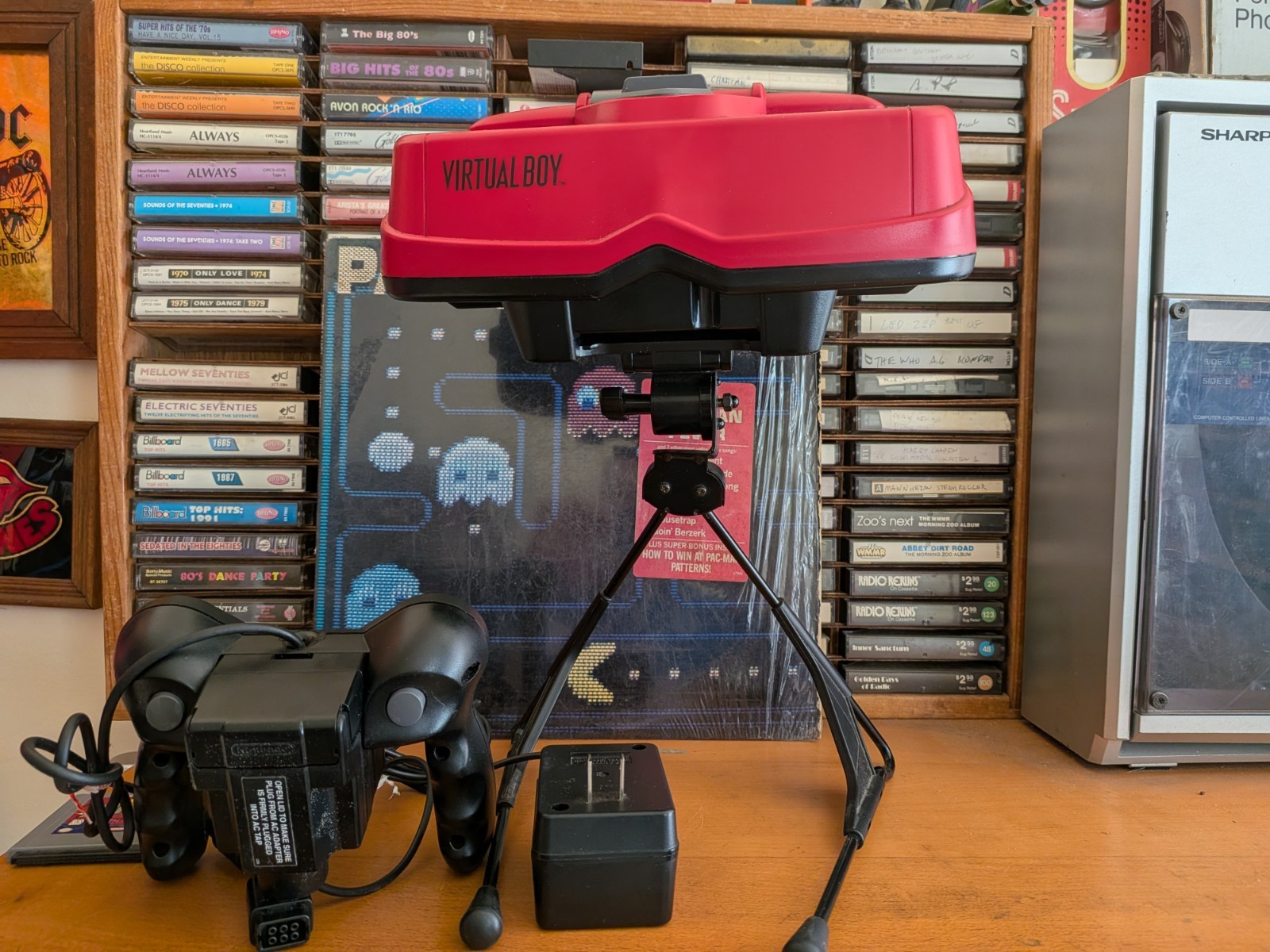 Nintendo Virtual Boy Console and Mario Tennis Bundle Ribbon Cables Repaired!