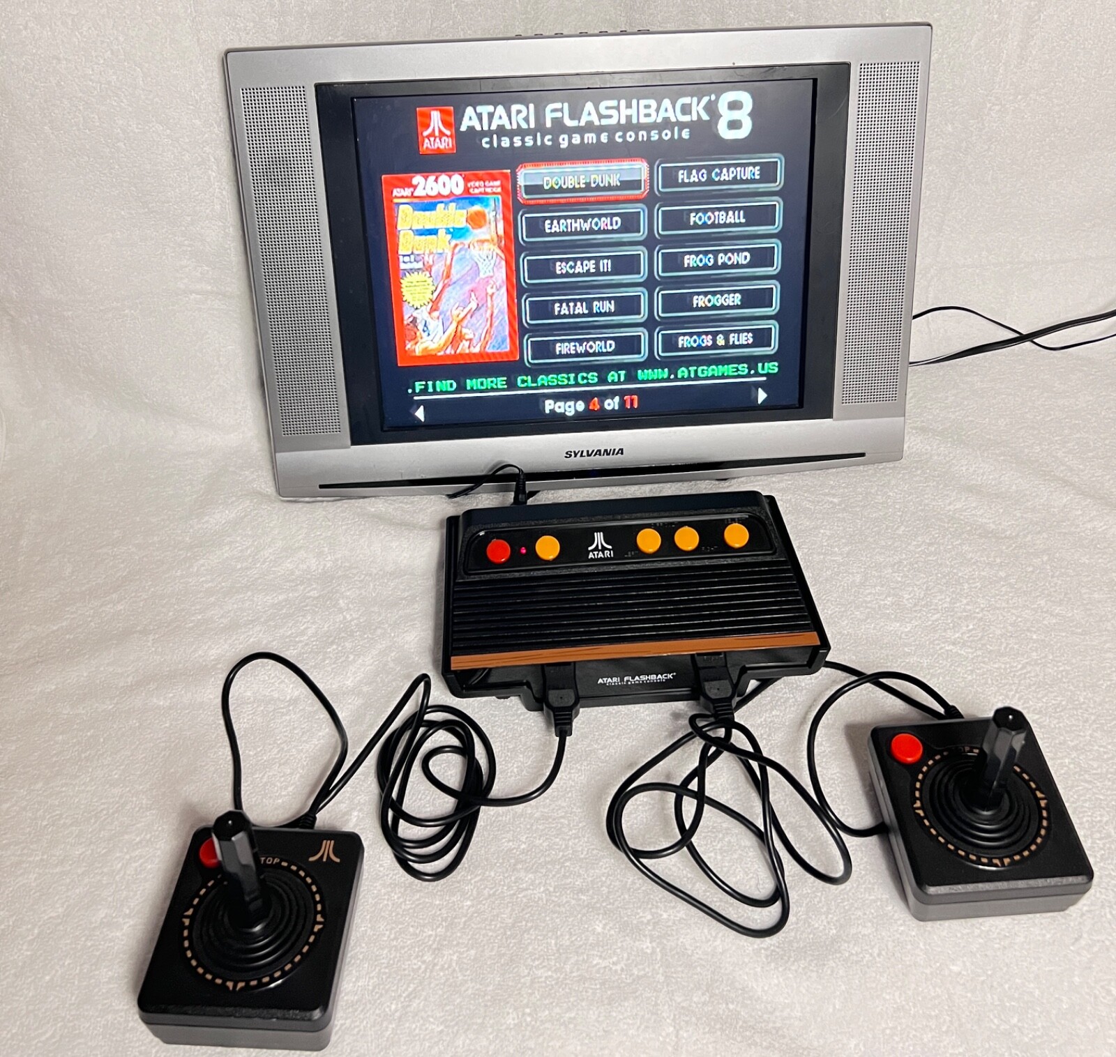 Atari Flashback 8 CLASSIC Black Console H10608 TESTED Made in China 2017