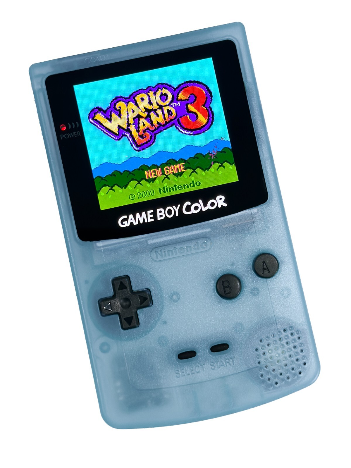 Nintendo Game Boy Color System GBC AMOLED OLED Q5 XL Touchscreen LCD Glow Blue