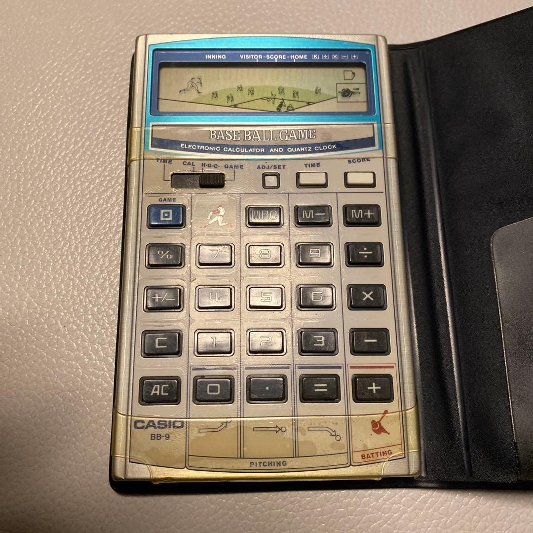 CASIO BB-9 Calculator Game Watch Baseball Game Vintage Retro Working From Japan