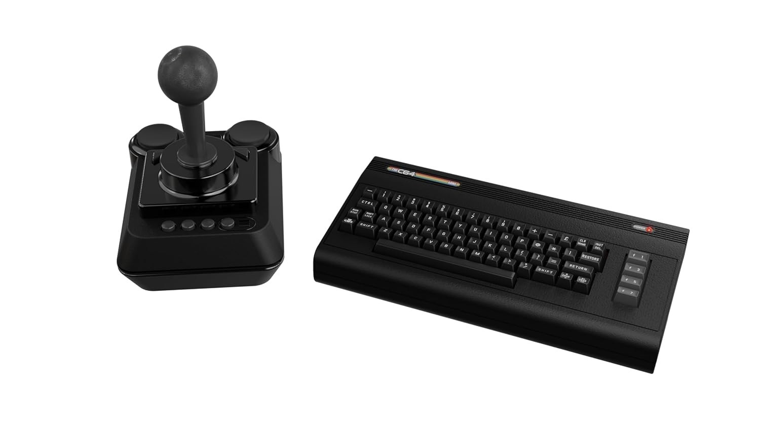 2025 THEC64 Mini Black Edition Commodore 64 HDMI Console with 25 Built-in Games