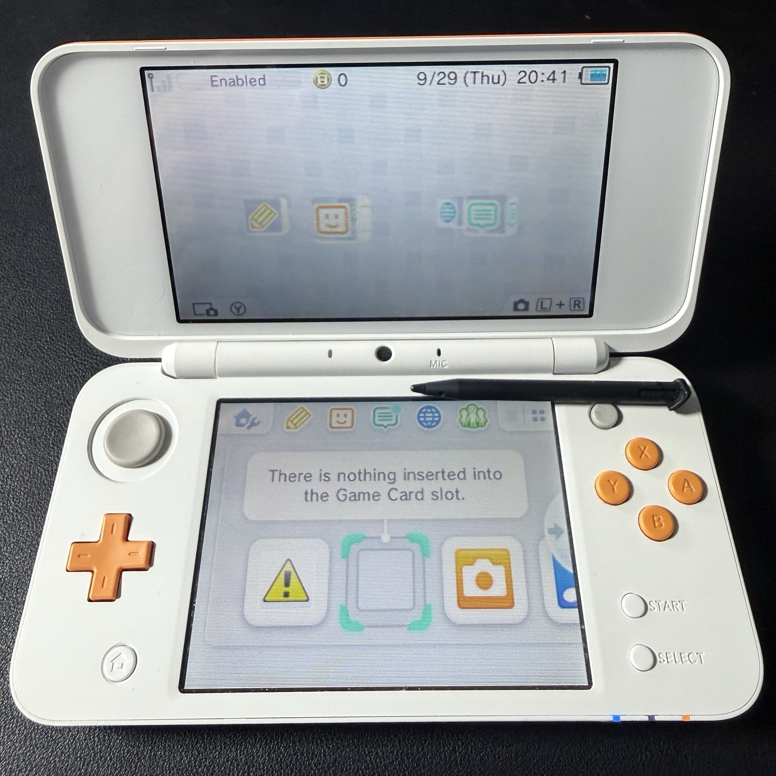 Nintendo 2DS XL Console – White/Orange
