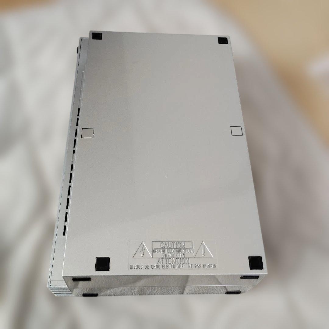 Sony PlayStation 2 Console SCPH-39000 Satin Silver with Box 11.9×7.1×3.1 in