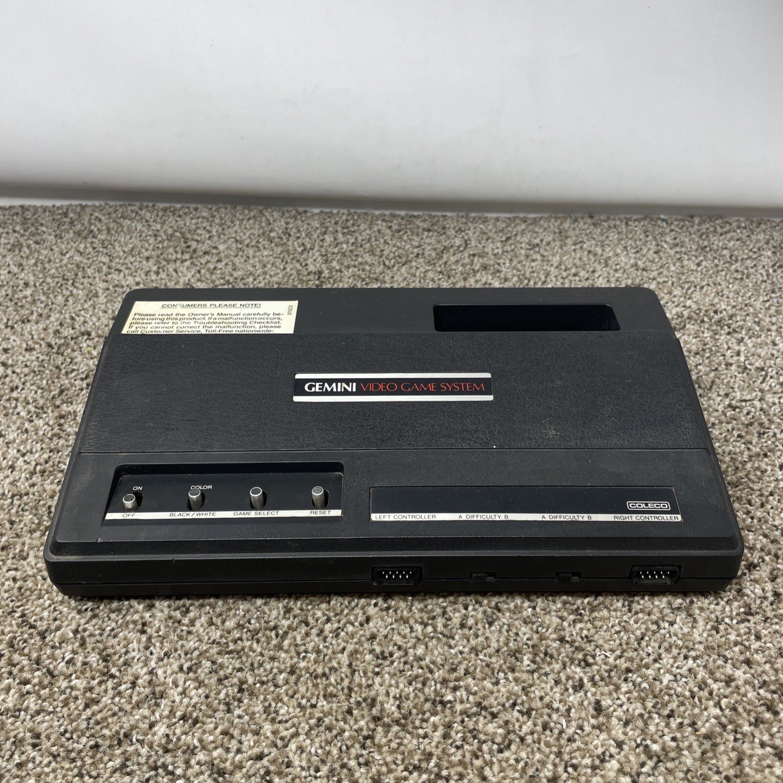 Coleco Gemini Video Game System 2510 Console Only TESTED