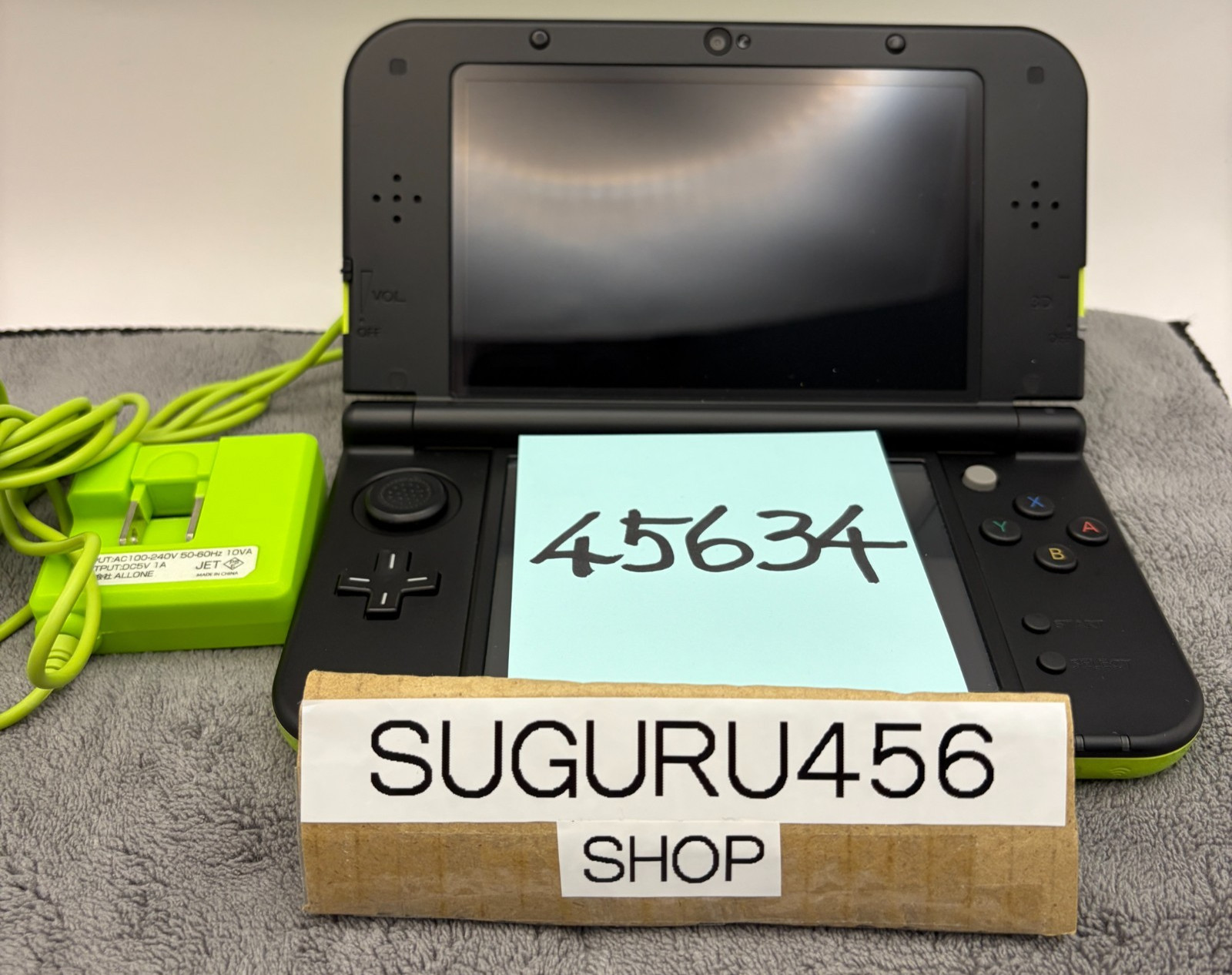【Near Mint】NEW Nintendo 3DS LL XL Lime black Monster Hunter Game Console
