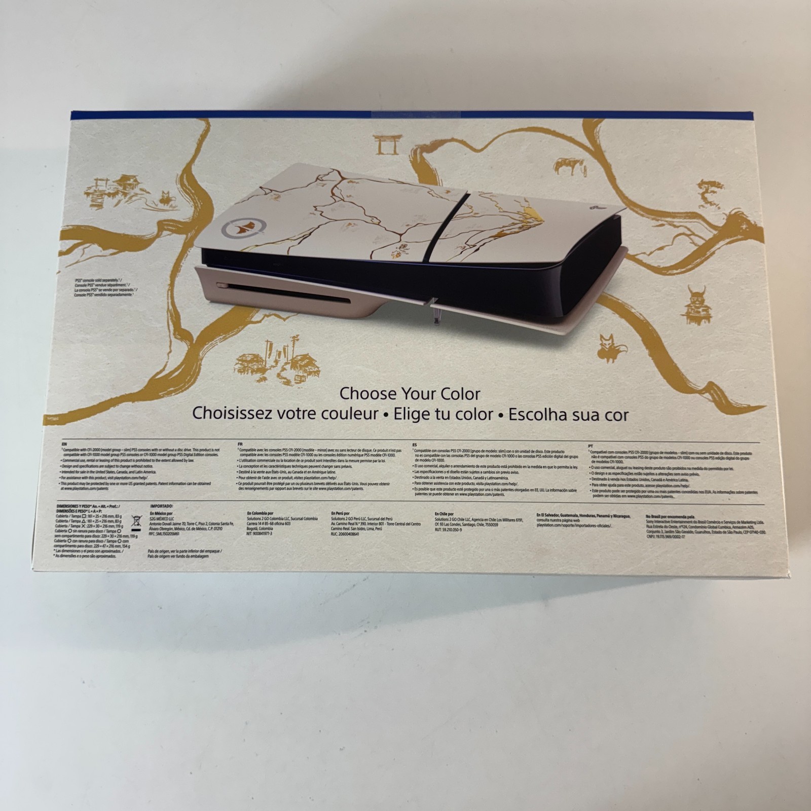 Playstation 5 Slim Console Cover Ghost Of Yotei Gold Limited Edition NEW