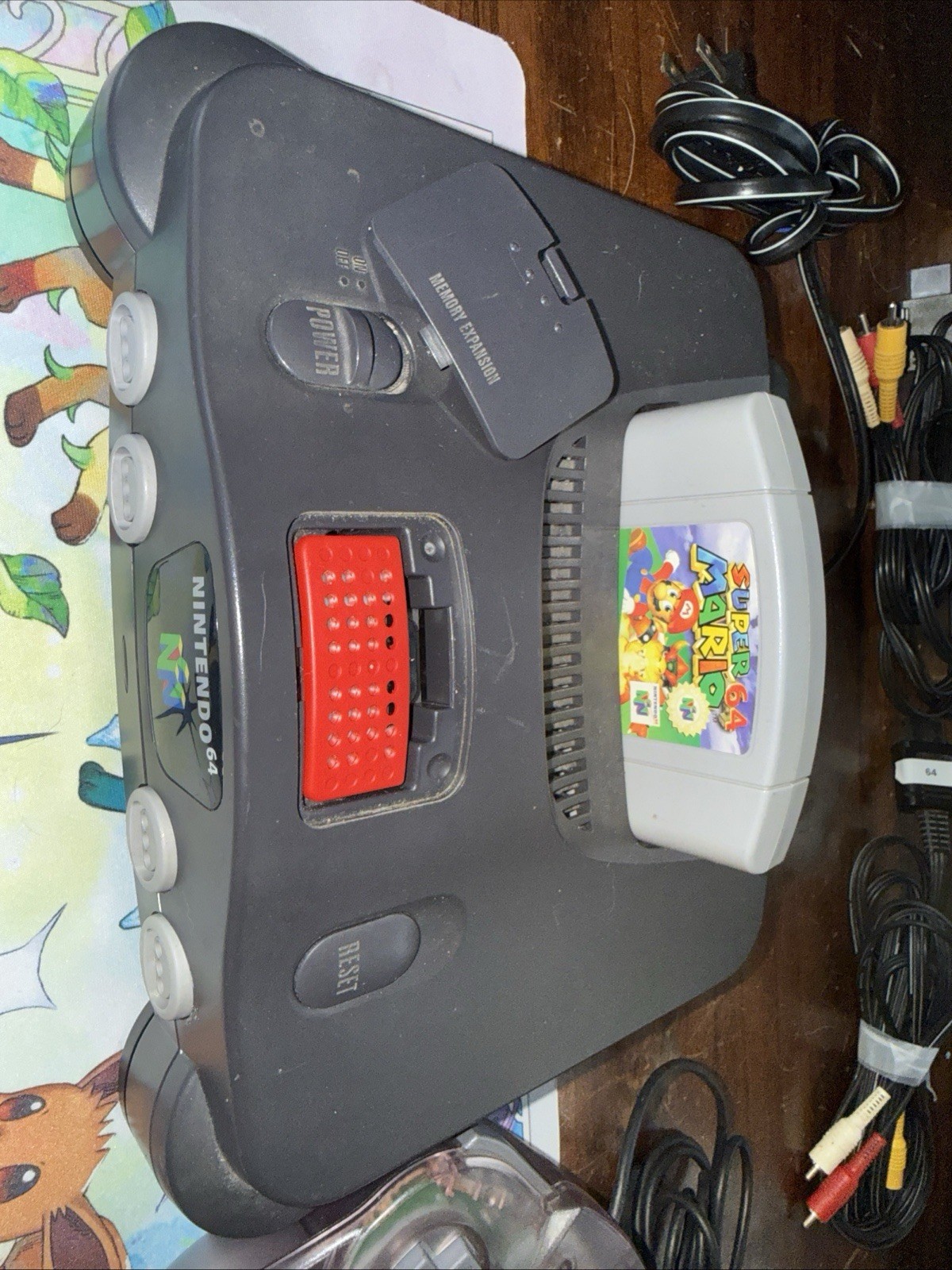 Nintendo 64 Console Bundle w/Controller & Super Mario 64, Expansion Pack, Tested