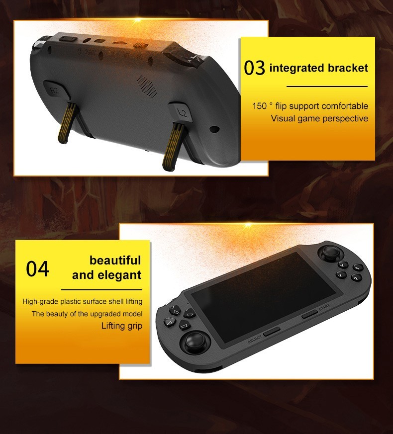 Popular Handheld Retro Gaming Console,Video Emulator Console IPS With 20000 Game