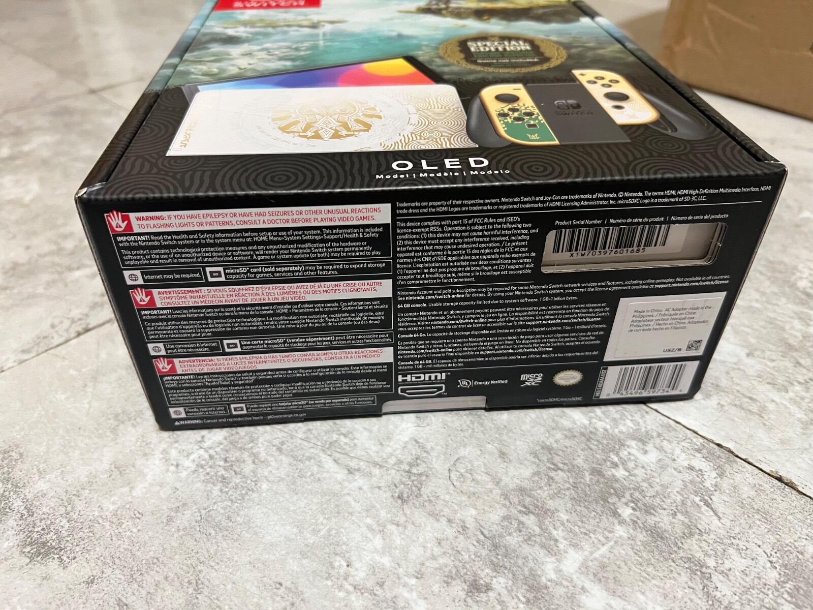 Nintendo Switch OLED Model 64GB The Legend of Zelda Tears of the Kingdom Edition